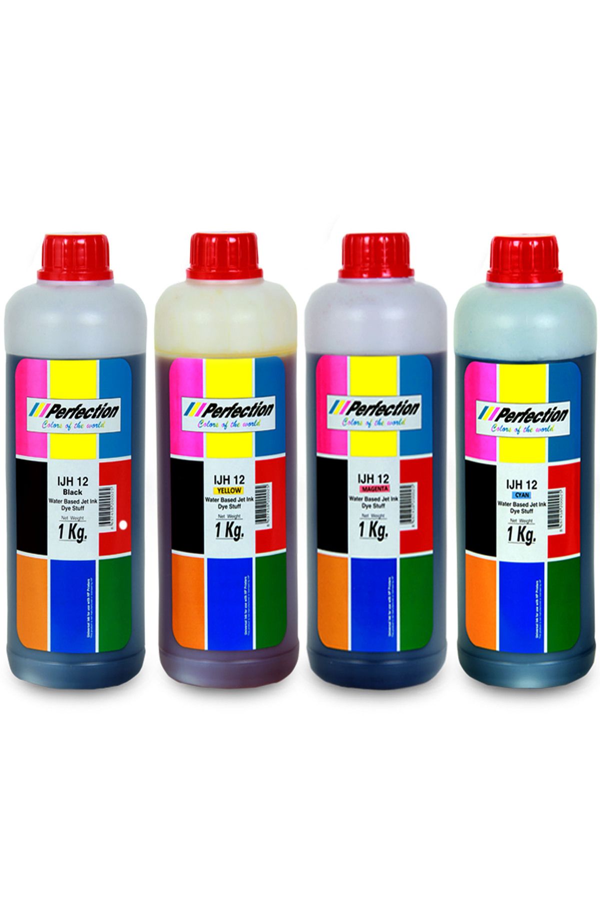 Perfection PERFECTİON Epson Uyumlu 103 L 5296 L3256 L3211 L1250 Renk Mürekkep Dolum Seti 4x1 kg.