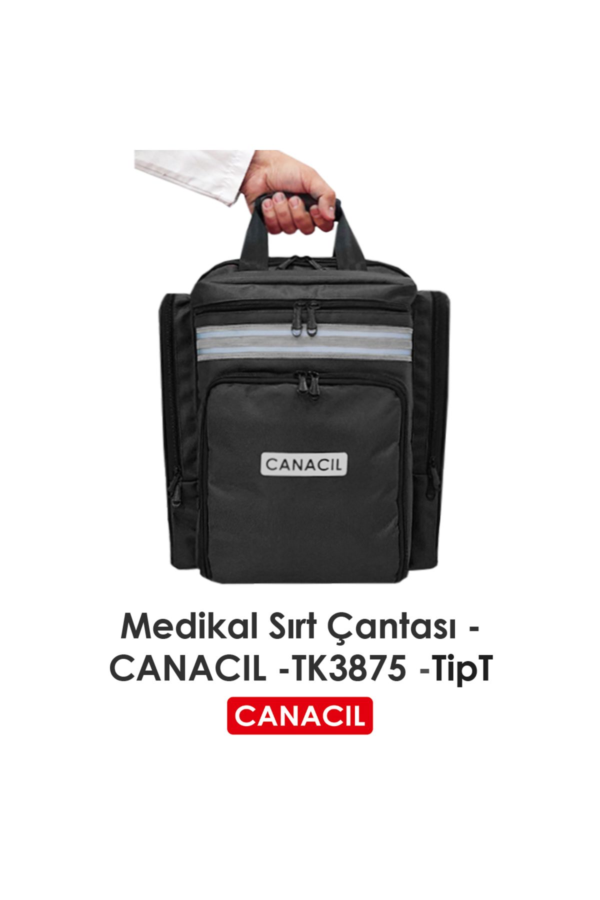 CANACIL TipT Medikal Sırt Çantası - CANACIL -TK3875 - Siyah