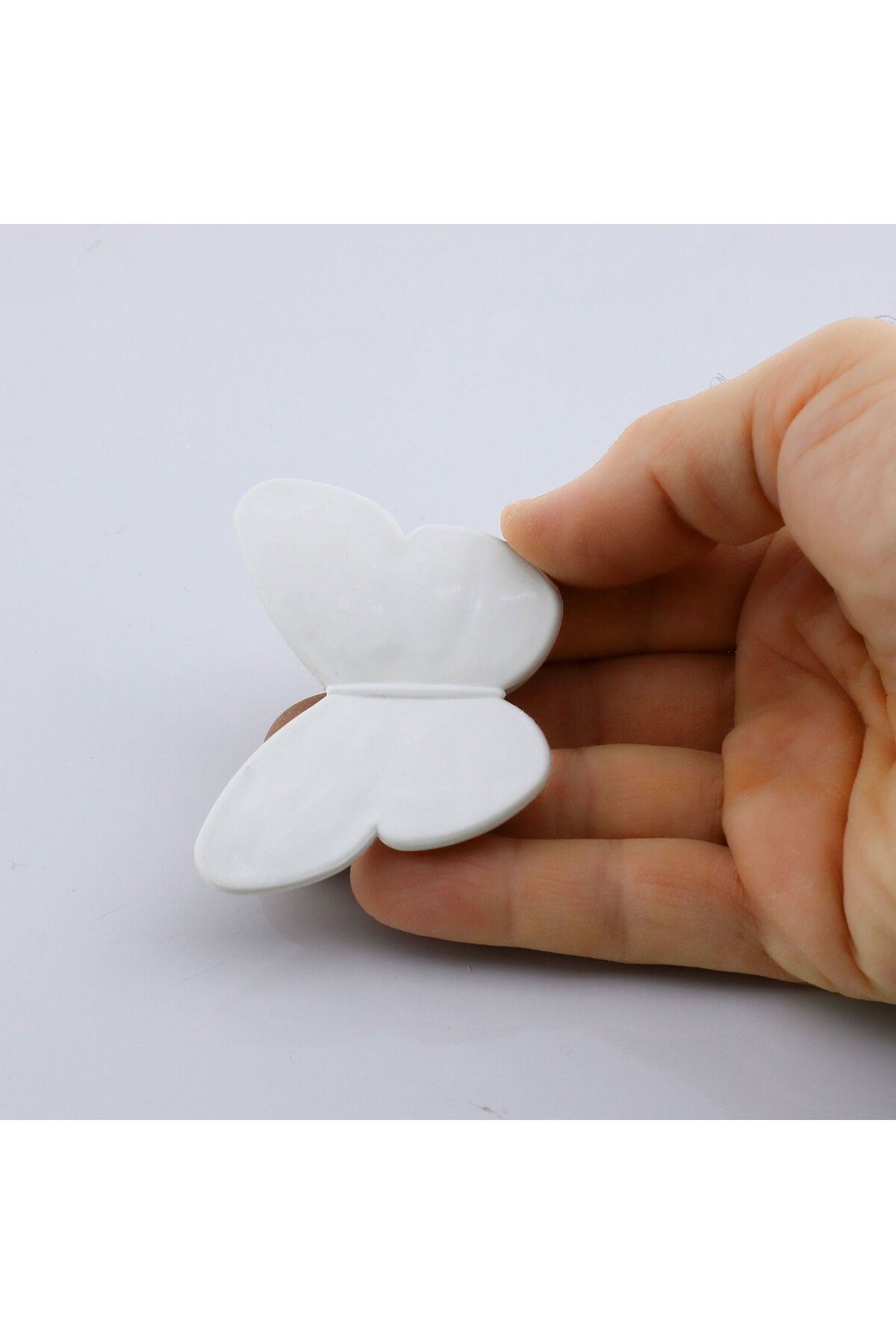 Badem10-Plastic Fluture Alb 10 Buc Camera Copii Fata Baiet Dulap Mobilier Bucatarie Mâner Sertar 6