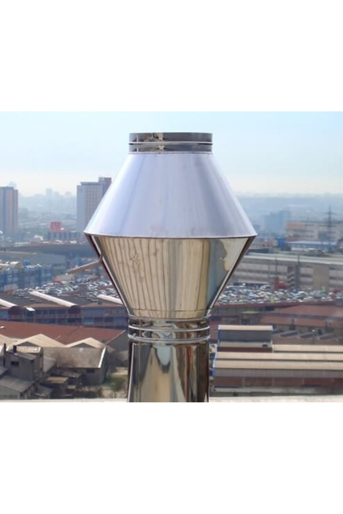 Hakim Havalandırma Ø150mm Yuvarlak Galvaniz Jetcap Baca Şapkası