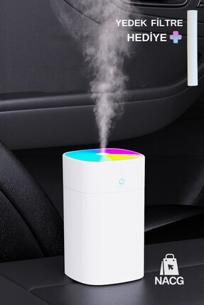 NACG H2o Humidifier 400 ml Ulrasonik Hava - Oda- Araç Nemlendirici Buhar Maki...