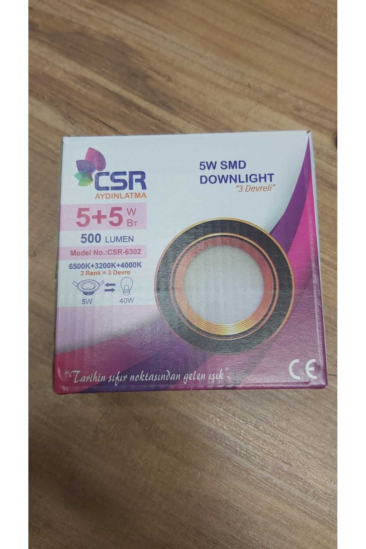 Csr LED SPOT SİYAH & GOLD RENK 5+5 W