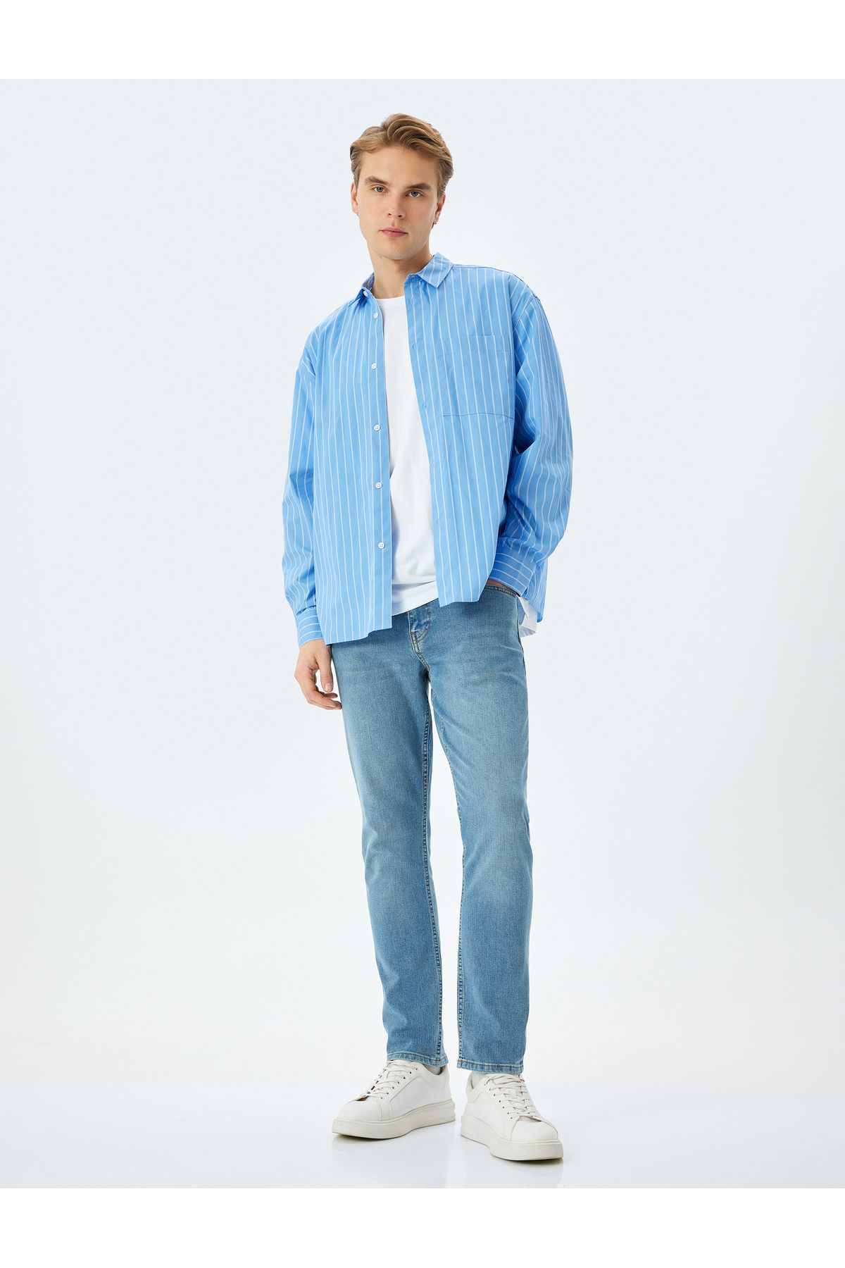 Koton Yeni Sezon Normal Bel Pamuklu Slim Fit Jean Pantolon - Brad Jean