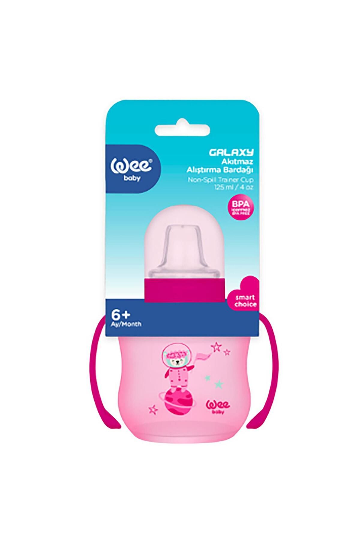 Wee Baby Galaxy Akıtmaz Alıştırma Bardağı 125 ml - Pembe