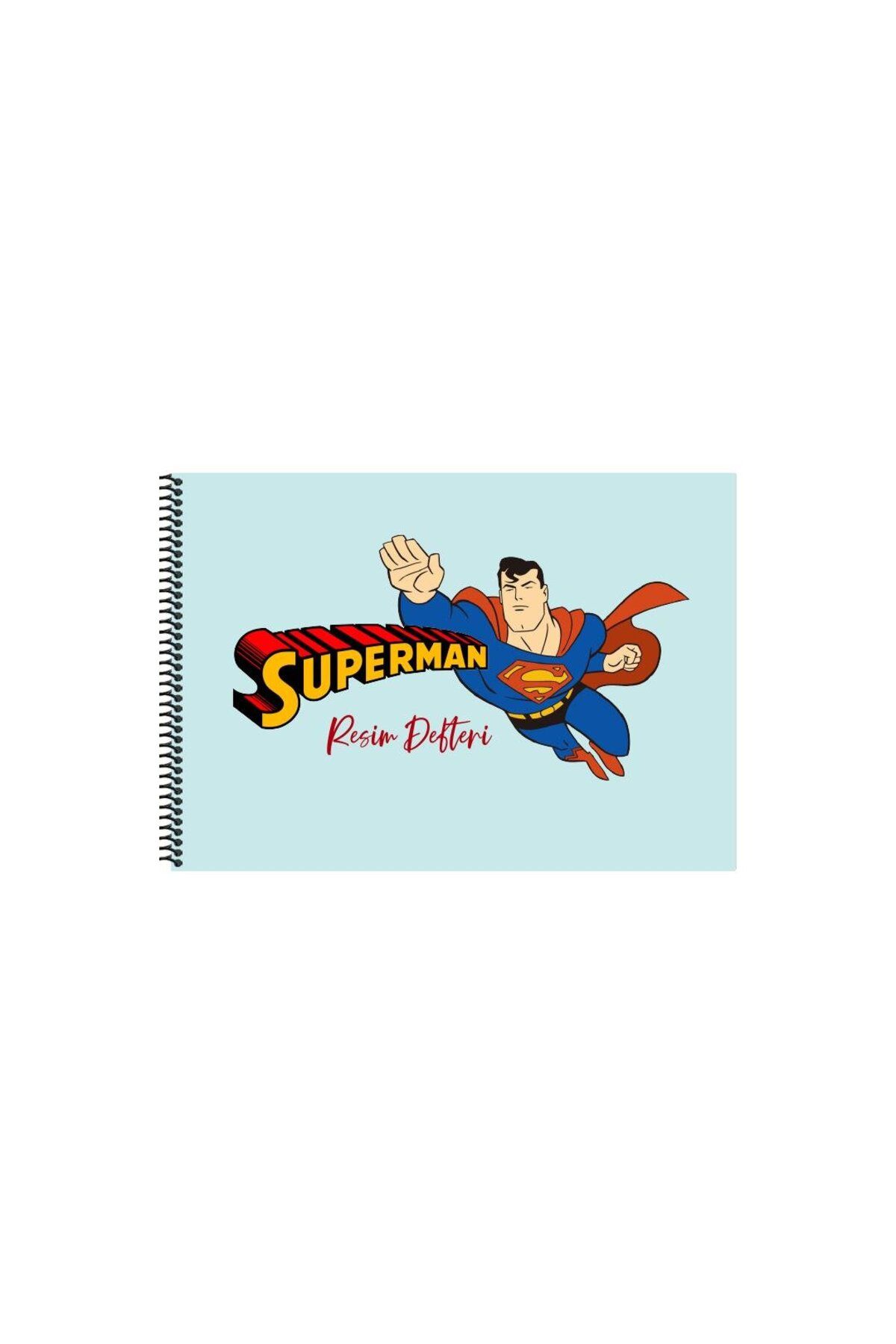 Tabby Design Superman Resim Defteri (20 sayfa)