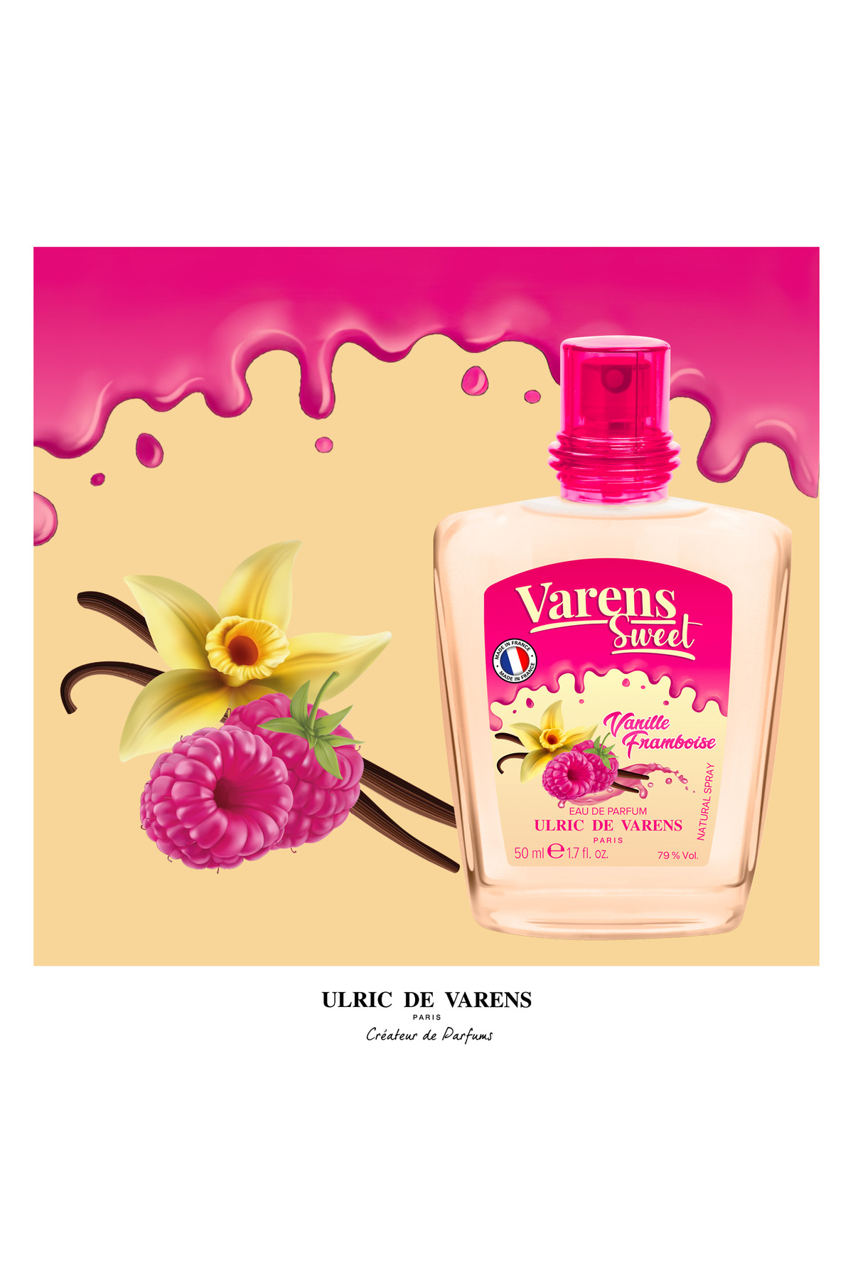 Varens Sweet Vanille Framboise Vanilyalı Kadın Parfüm EDP 3’lü Set 3x50 ML — 3326240057725 — تصویر 2 از 3