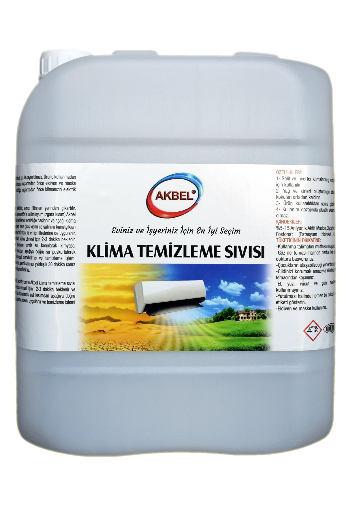 akbel Klima Temizleme Sıvısı 5 kg