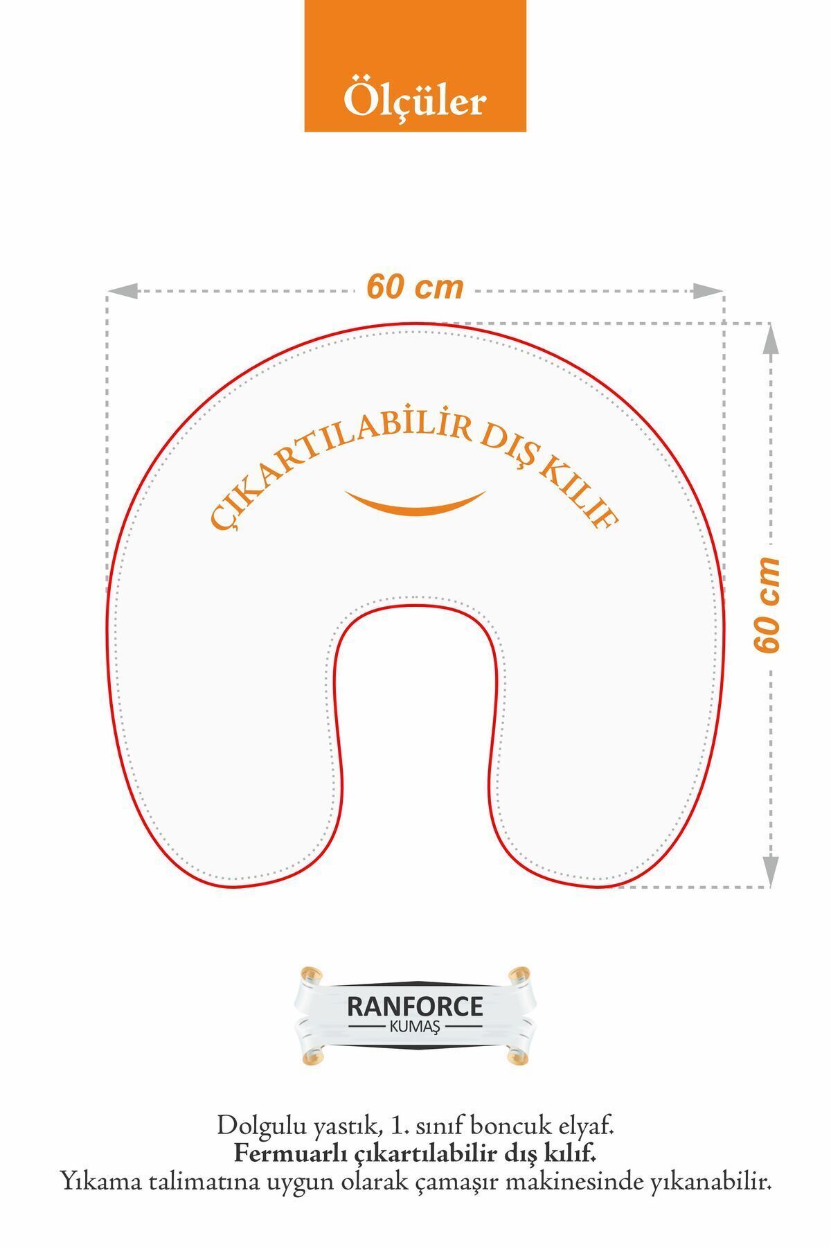 Umaybebek Emzirme Yastığı, Emzirme Önlüğü Set - Pamuklu Kumaş - Sarı Fırfırlı fotoğrafı 4 (önizleme)