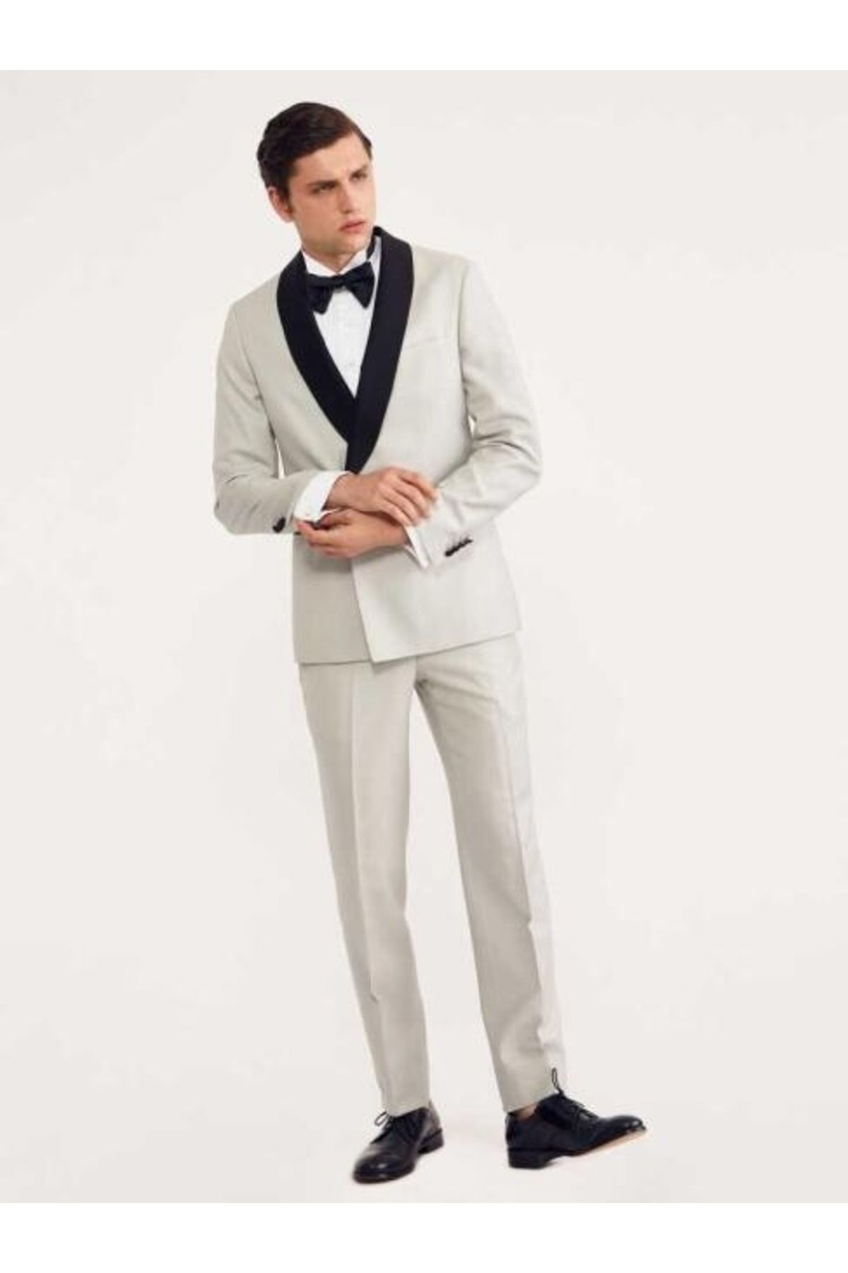 اسموکینگ نود مردانه SLIM FIT 6 DROP اورجینال Bisse