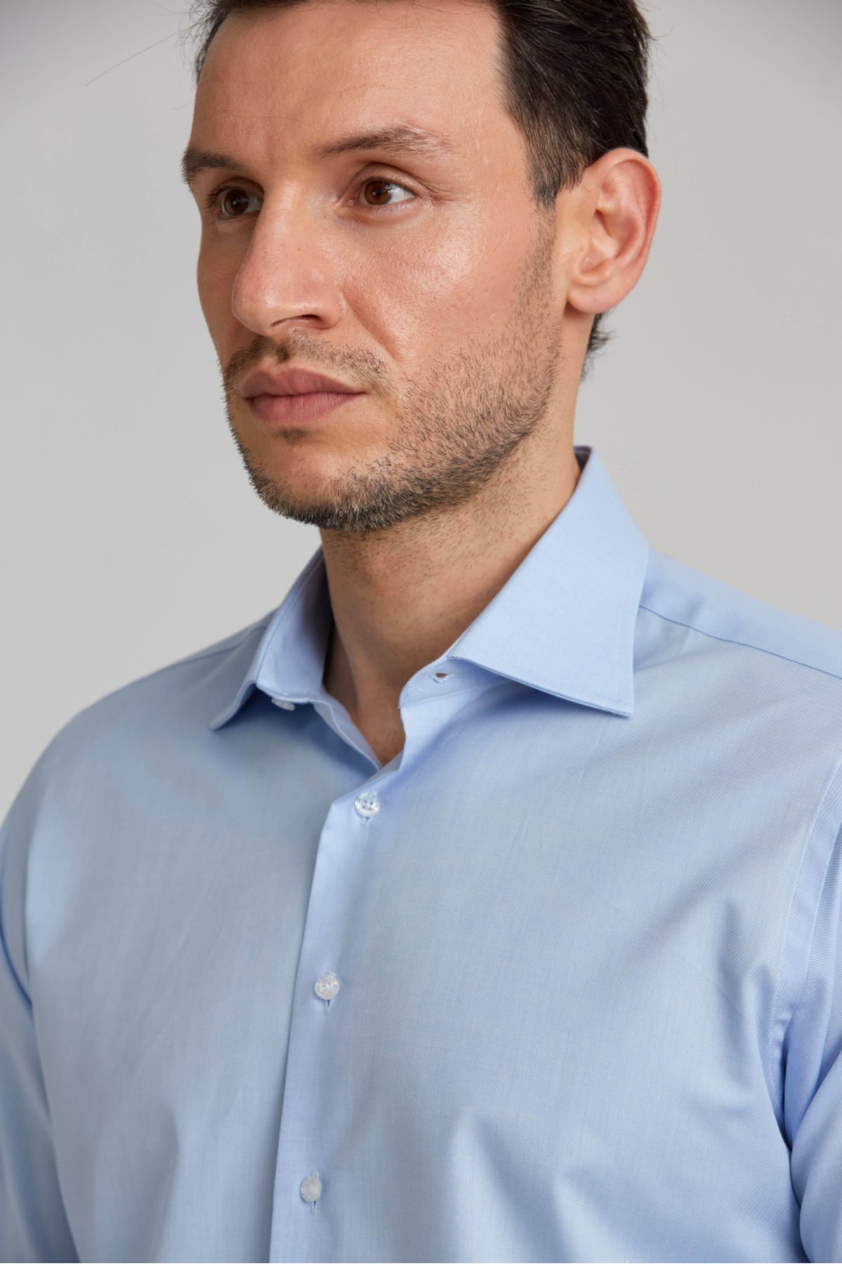 Bisse-REGULAR FIT UK CLASIC Gâtul în D FĂRĂ BUCĂTĂ Albastru 4