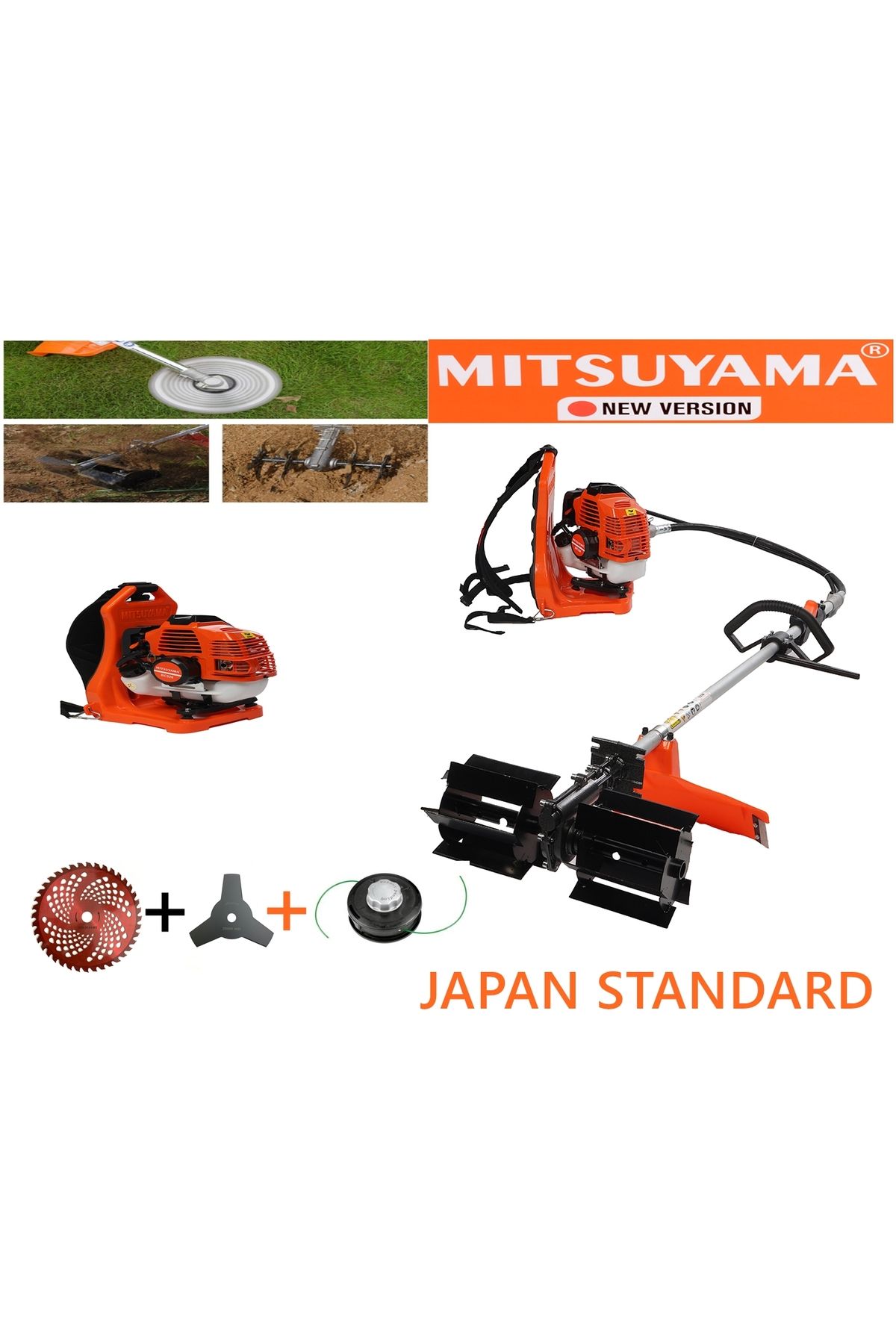 Mitsuyama Mi̇tsuyama Sirt Tirpan Toprak Çapalama Maki̇nesi̇ (palet Çapa) 4,2wk 5,7hp