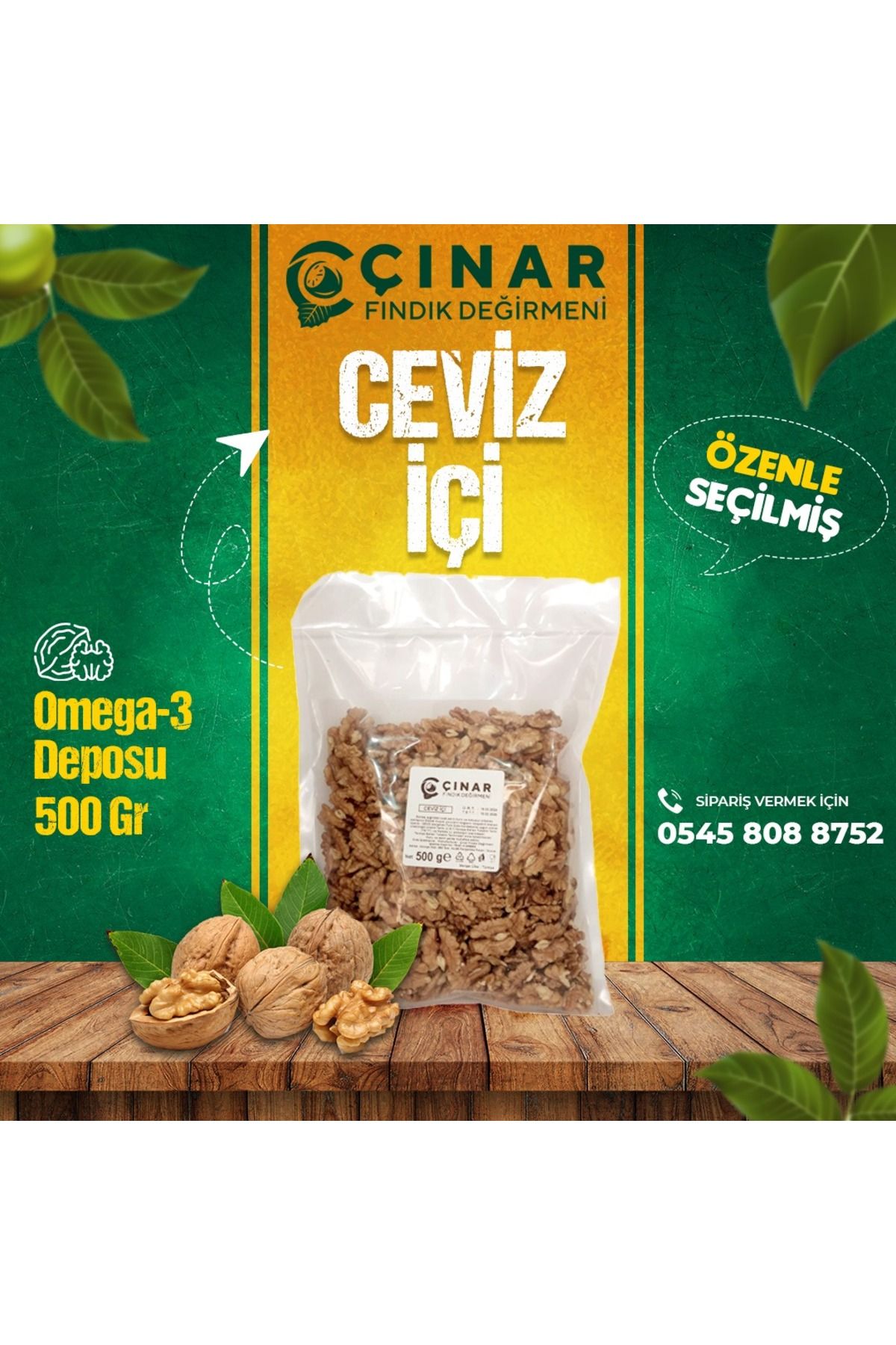 Çınar CEVİZ İÇİ 500 GR