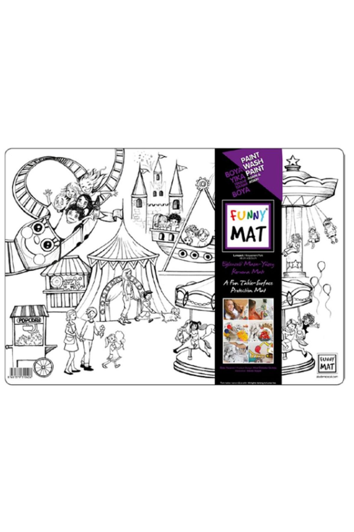 Akademi Çocuk Funny Mat- Lunapark - 33,5x48cm