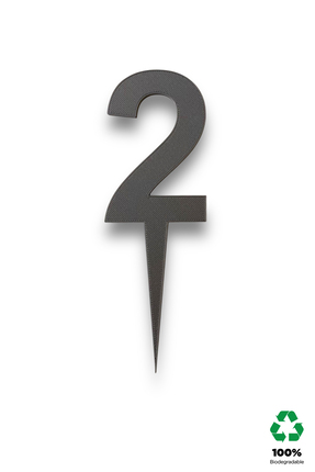 3DO Products Rakam Pasta Süsü 2 (GRİ)