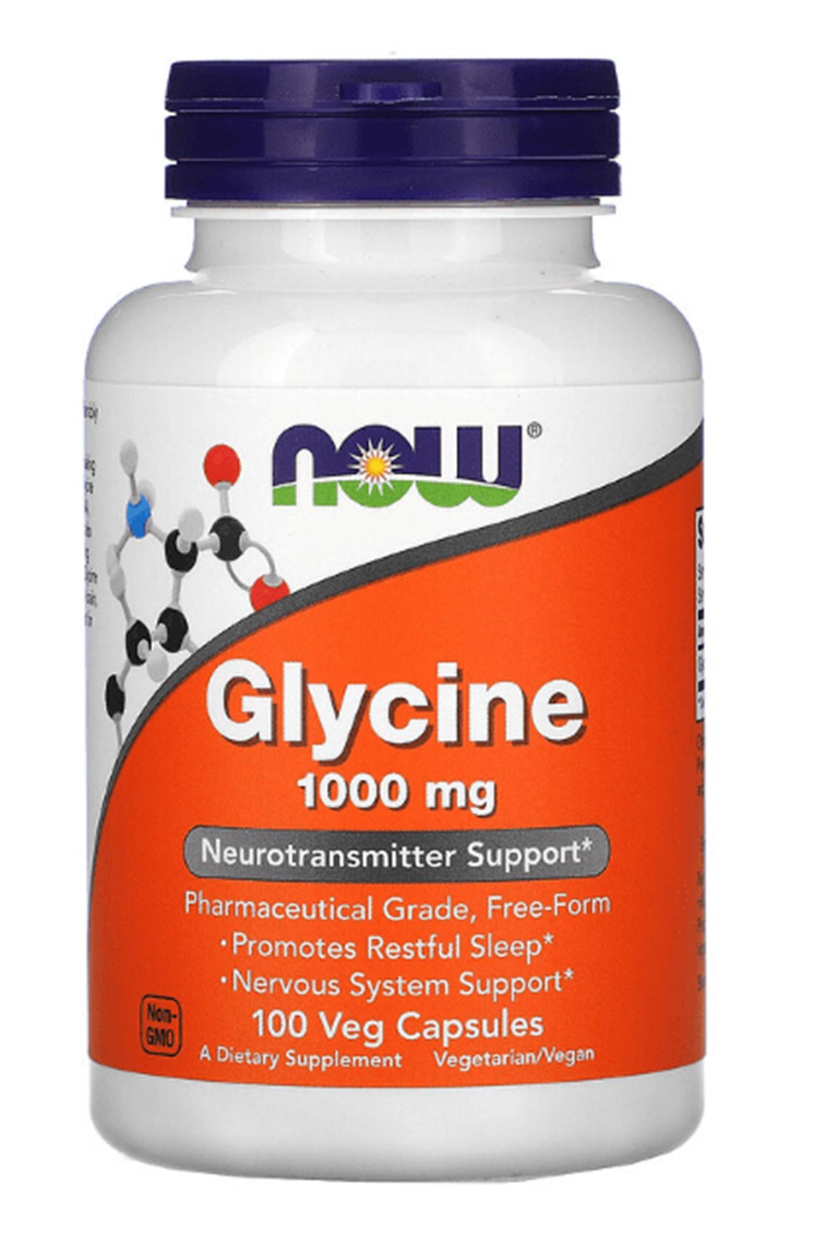 Now Foods Glycın 1000 mg 100 Veg Capsul. MADE IN USA 3834