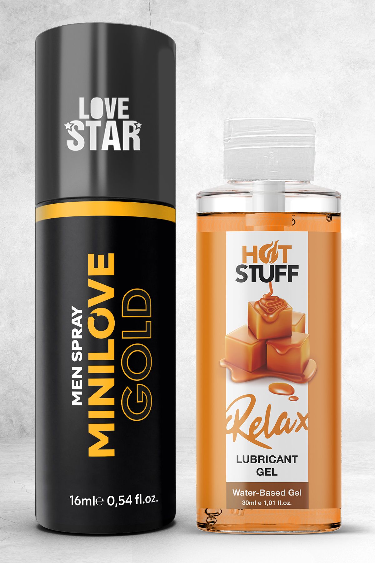 Love Star Geciktiricili Premium Sprey ve 30ml Karamelli Karamelli Jel