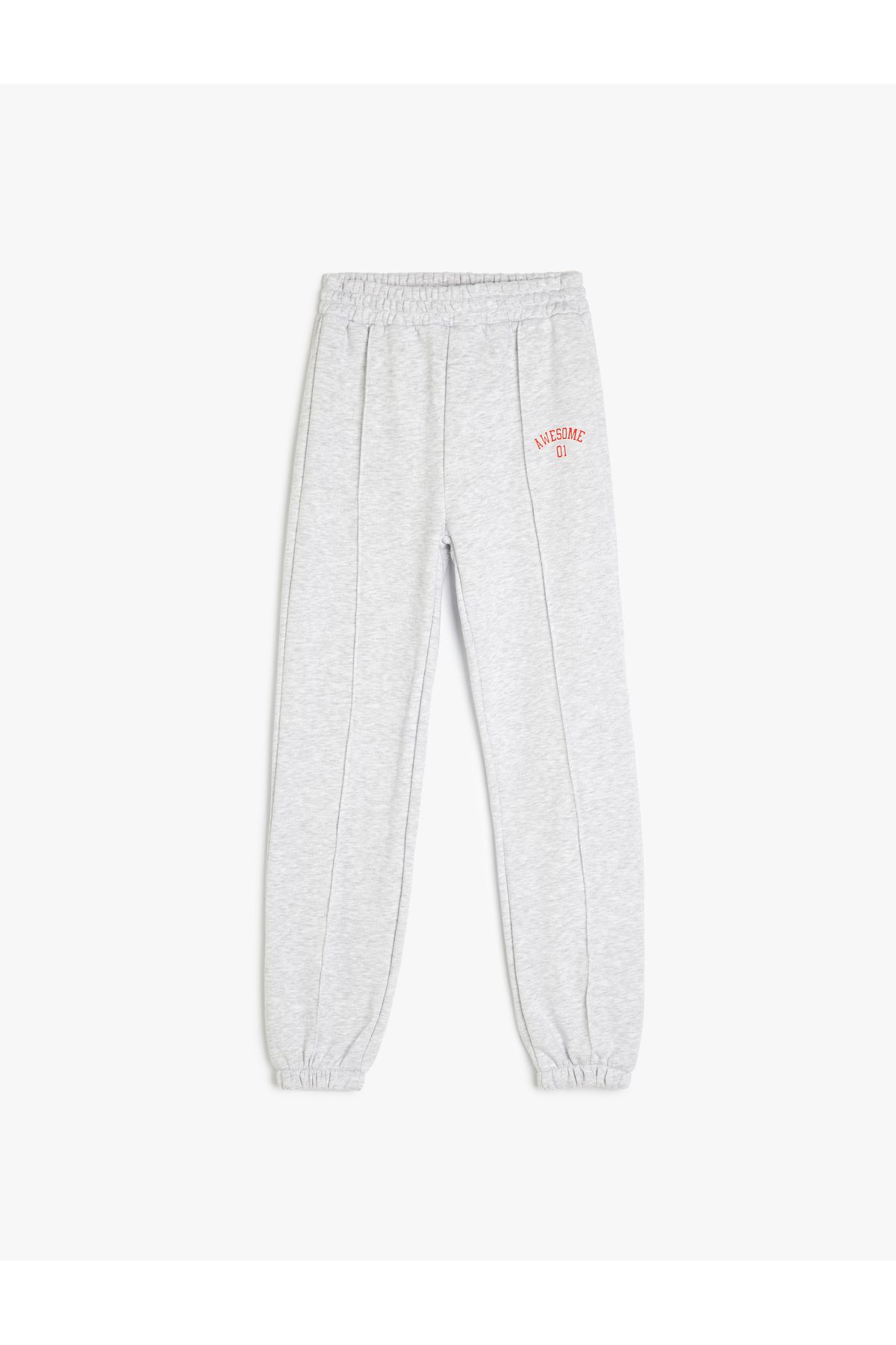 Koton-Drawstring, printed detail, pockets, jogger sweatpants. 1