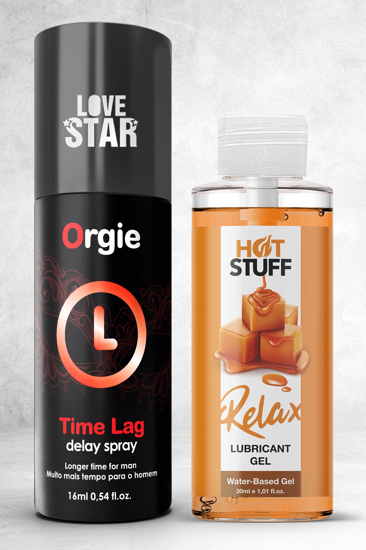 Love Star Lüks Geciktiricili Sprey Avrupa'dan İthal ve 30ml Karamelli Kayganlaştırıcı Jel