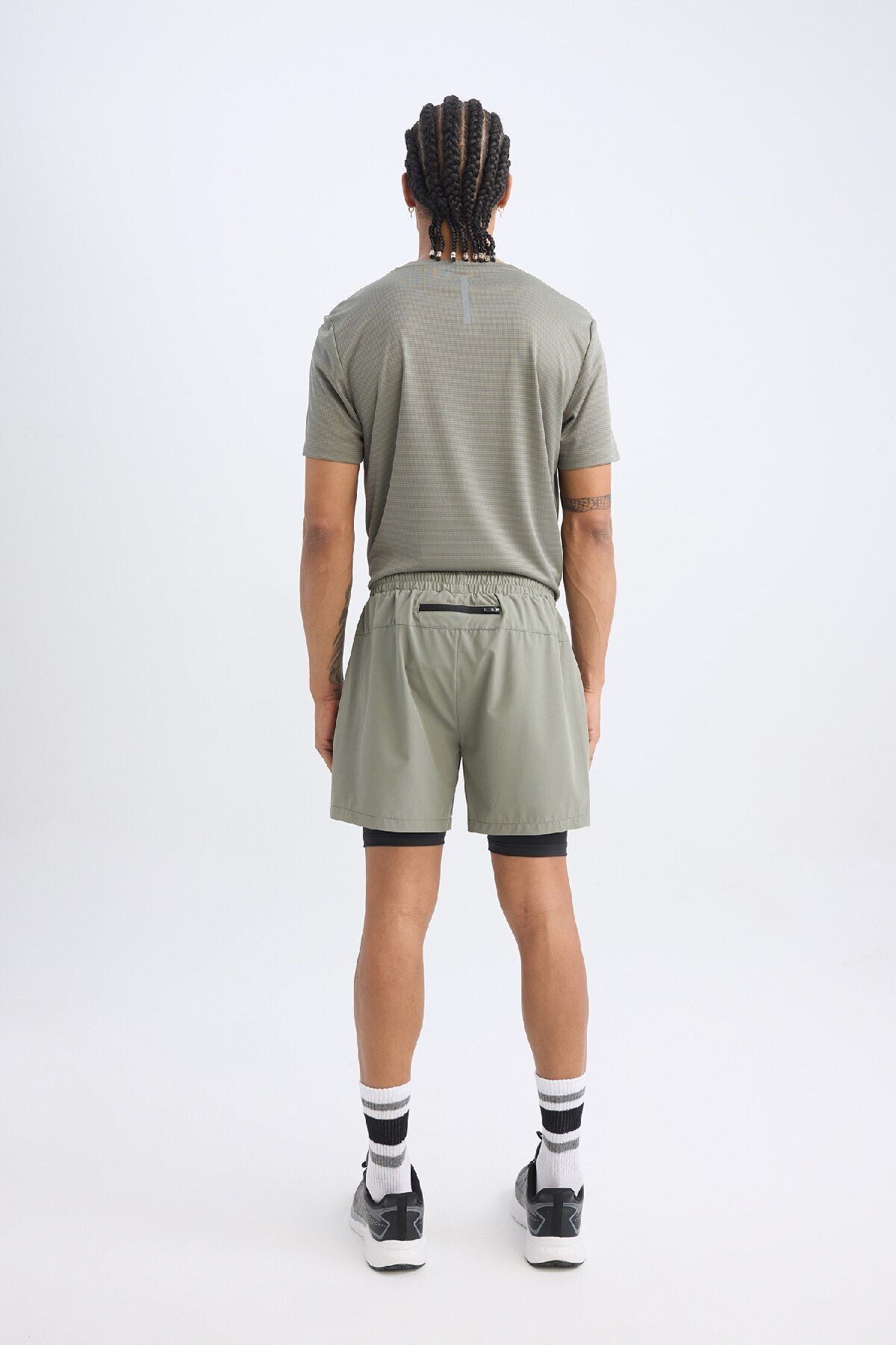 DeFacto-Defactofit Slim Fit Slim Fit Sports Woven Shorts Z2147Az25Sp 8