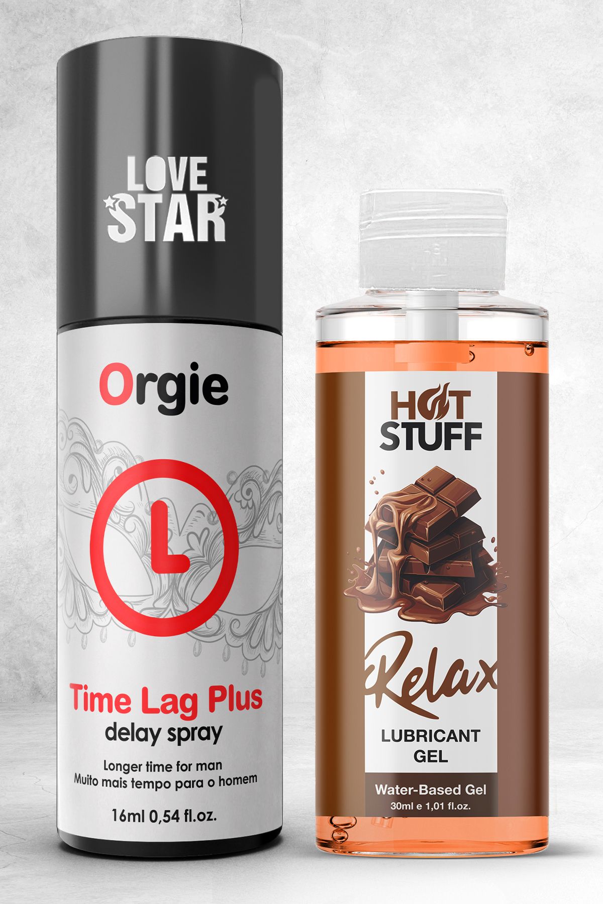 Love Star Pluss Geciktiricili Sprey Avrupa'dan İthal ve 30ml Çikolatalı Kayganlaştırıcı Jel