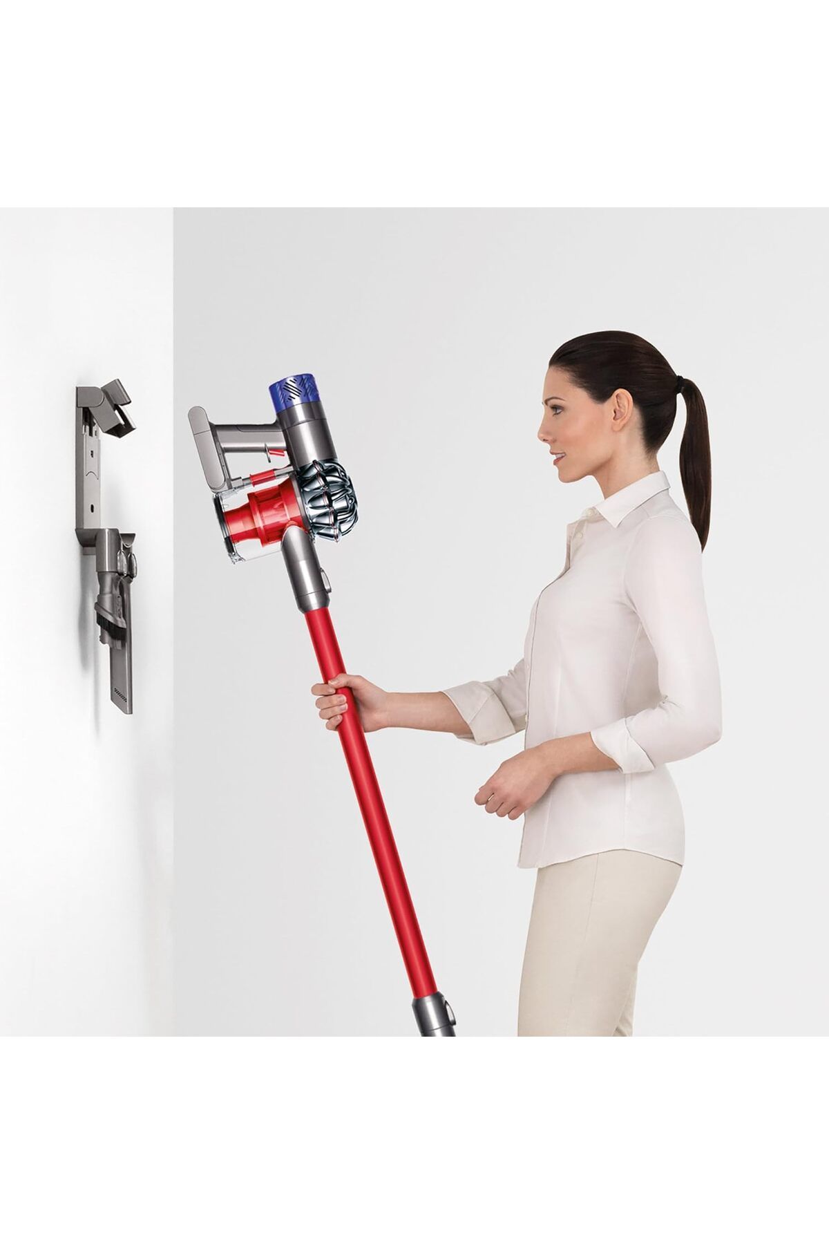 DYSON-V6 Absolute Cordless Stick Vacuum Cleaner, Red 6