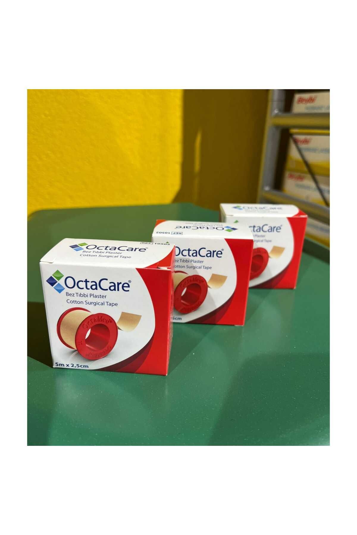 Octacare 3' LÜ OCTACARE BEZ TIBBİ PLASTER (5 m x 2,5 cm )