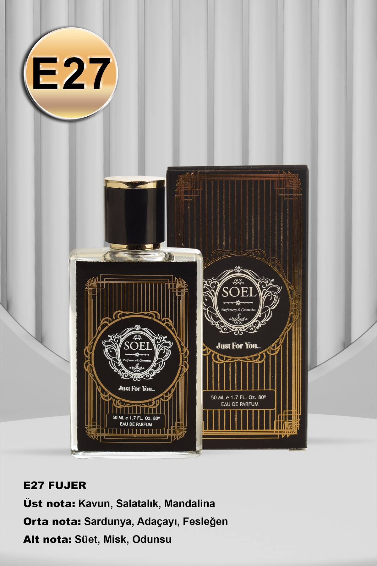 سول پارفوم عطر مردانه Soel E27 50 ml Edp