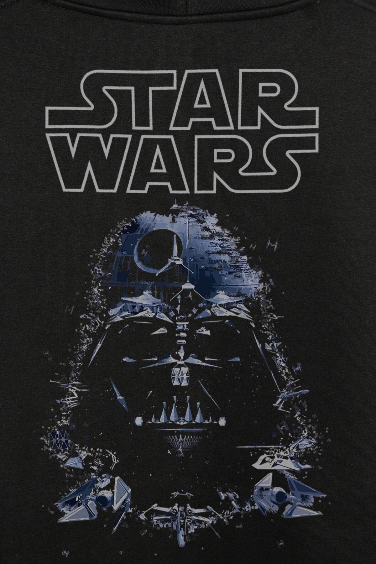 Kendim Seçtim-Războiul Stelelor Darth Vader Star Wars Hanorac imprimat față și spate Hanorac cu glugă unisex 2