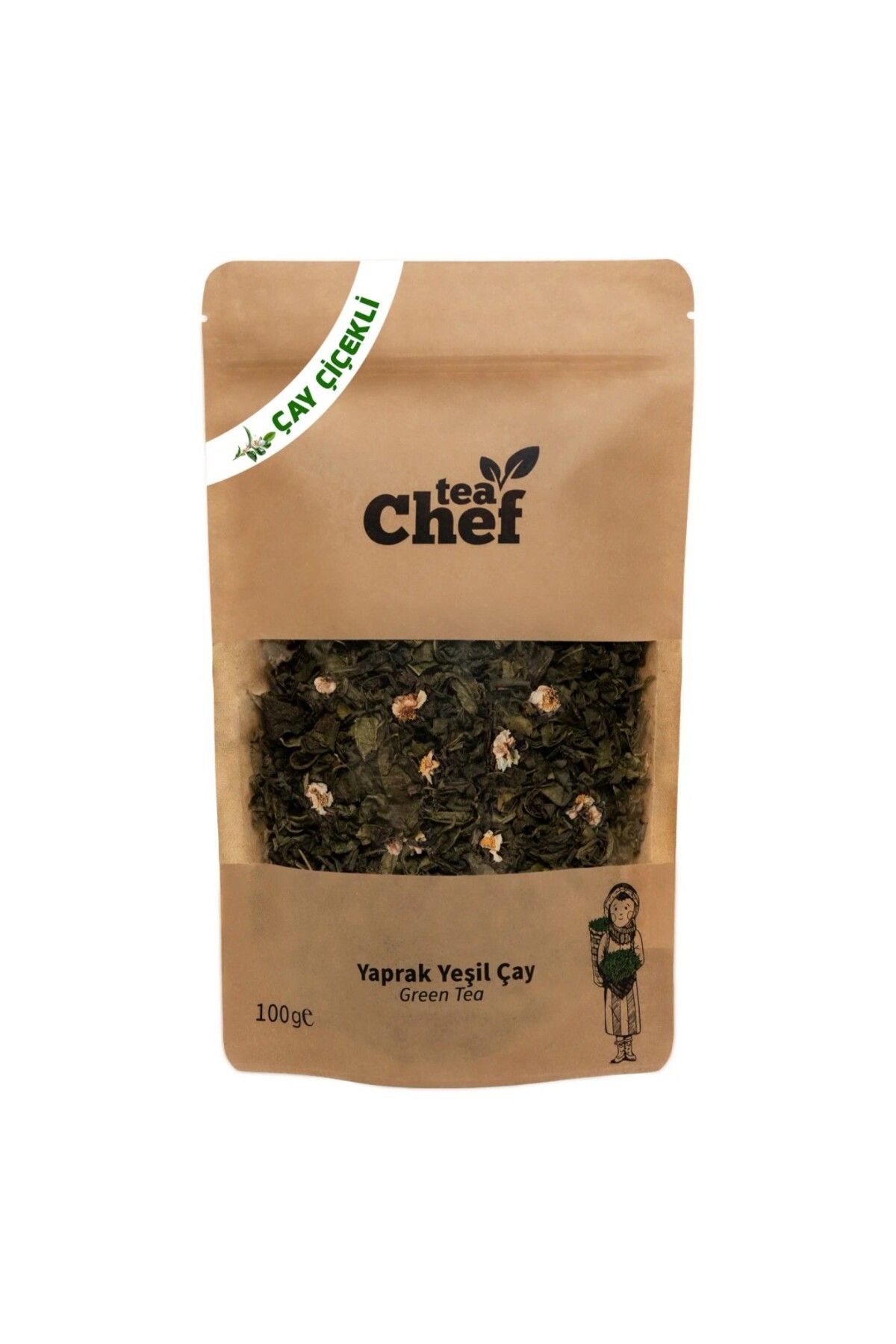 Tea Chef teaChef© Çay Çiçekli Yaprak Yeşil Çay - 5 Adet