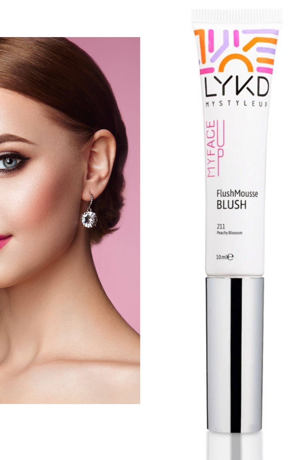 lykd Mousse Blush 541 Cherry Flush Likit Allık