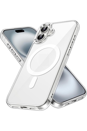 EVAX [Magsafe] iPhone 16 Için Magsafe Özellikli Şeffaf Kılıf Wireless Darbe E...