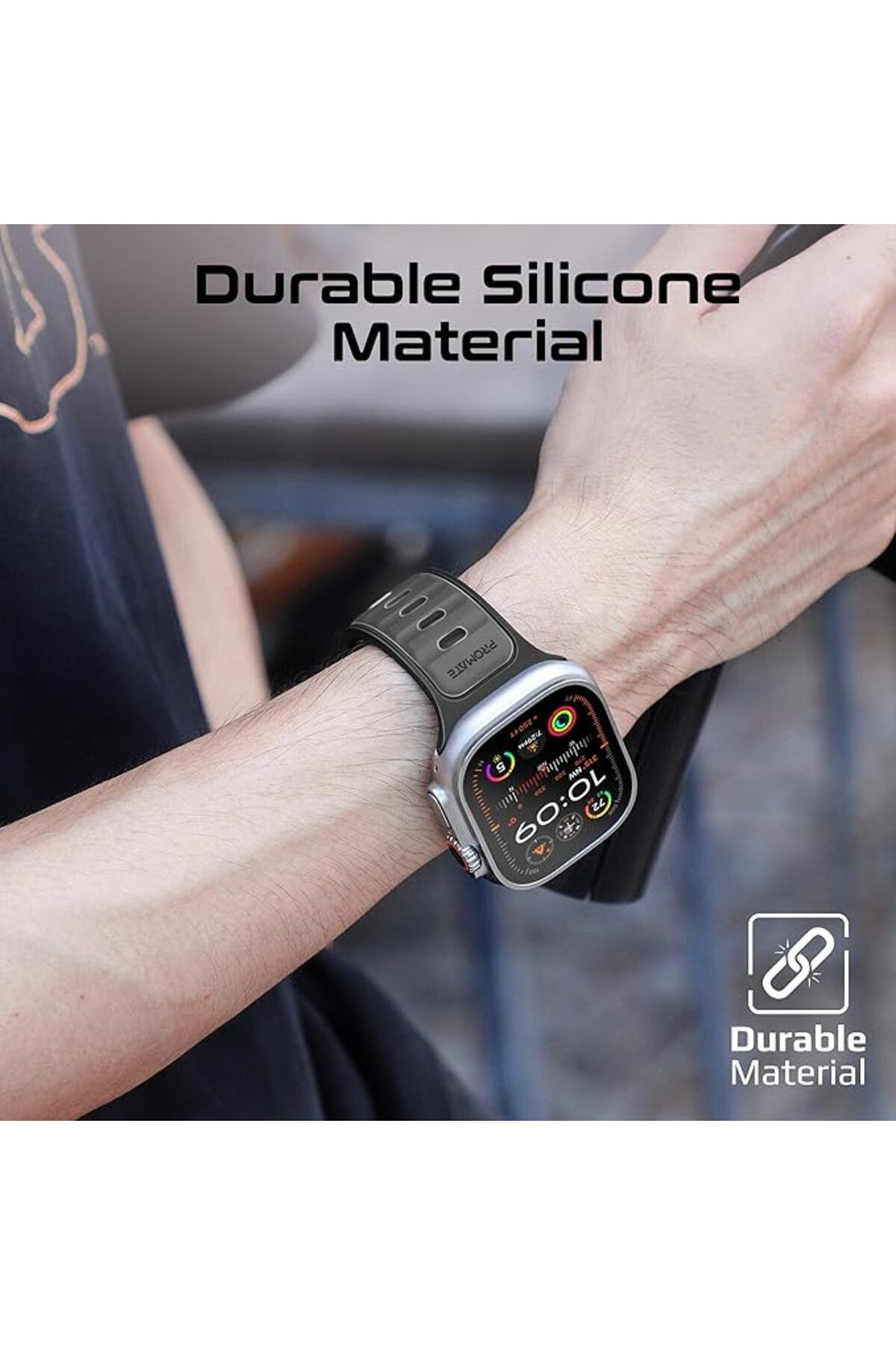 Promate-Dual-Colour Apple Watch Band with Dust-Proof UV Treated Surface 6