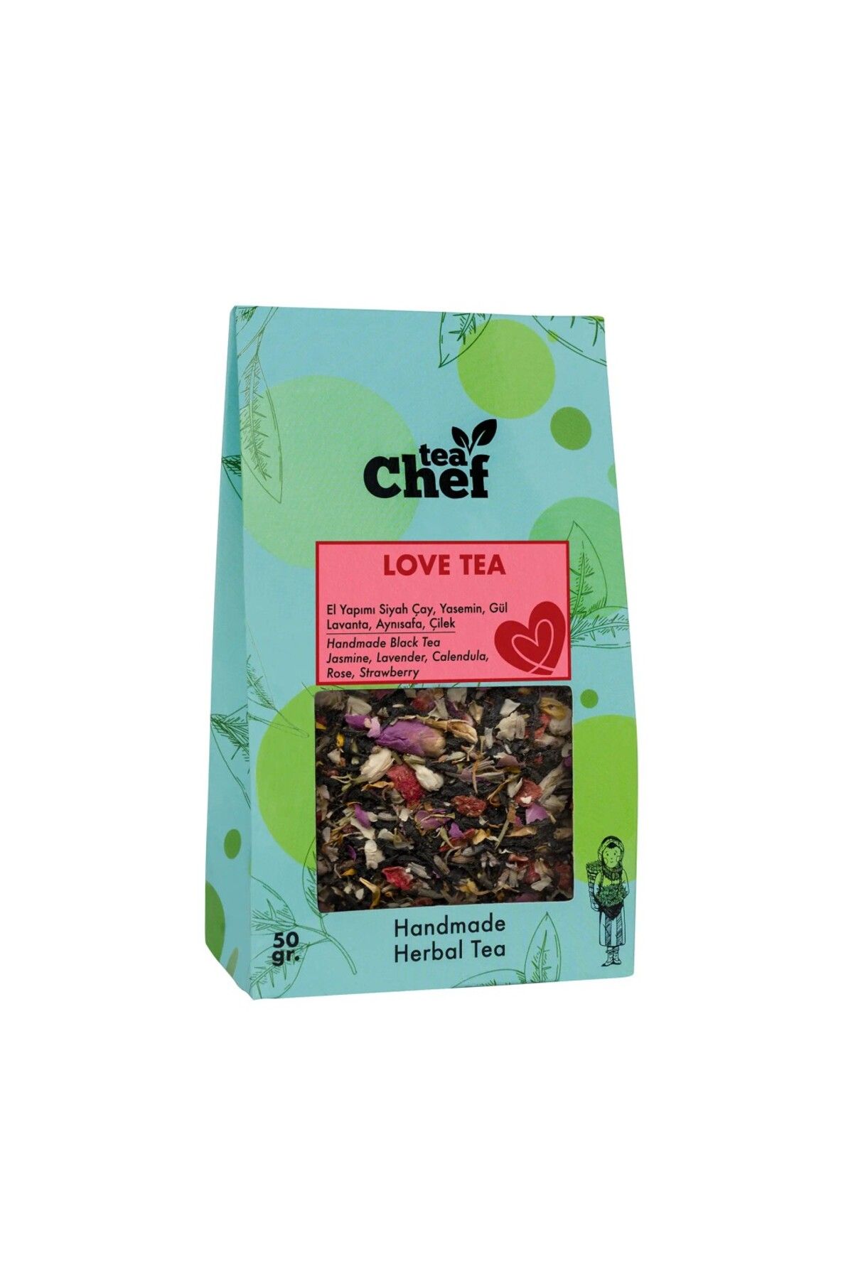 Tea Chef teaChef© Love Tea Bitki Çayı - 50 Gr, 3 Adet