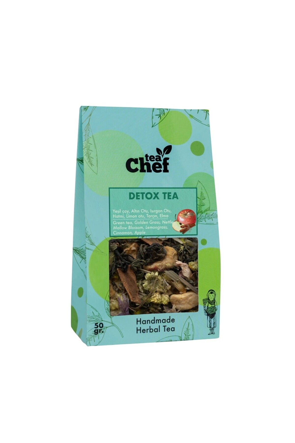 Tea Chef Teachef© Detox Tea Bitki Çayı - 50 Gr, 3 Adet