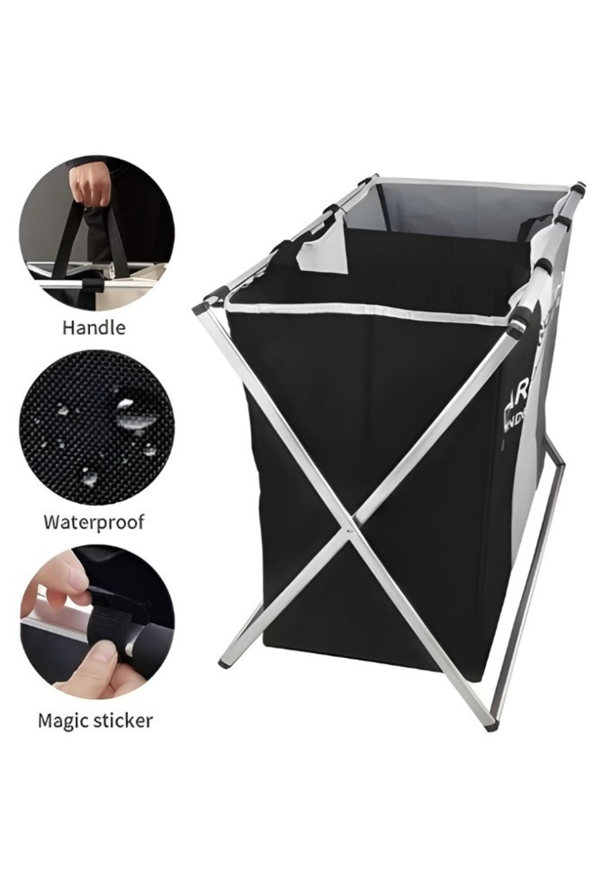 سلة تخزين الغسيل متعددة الألوان