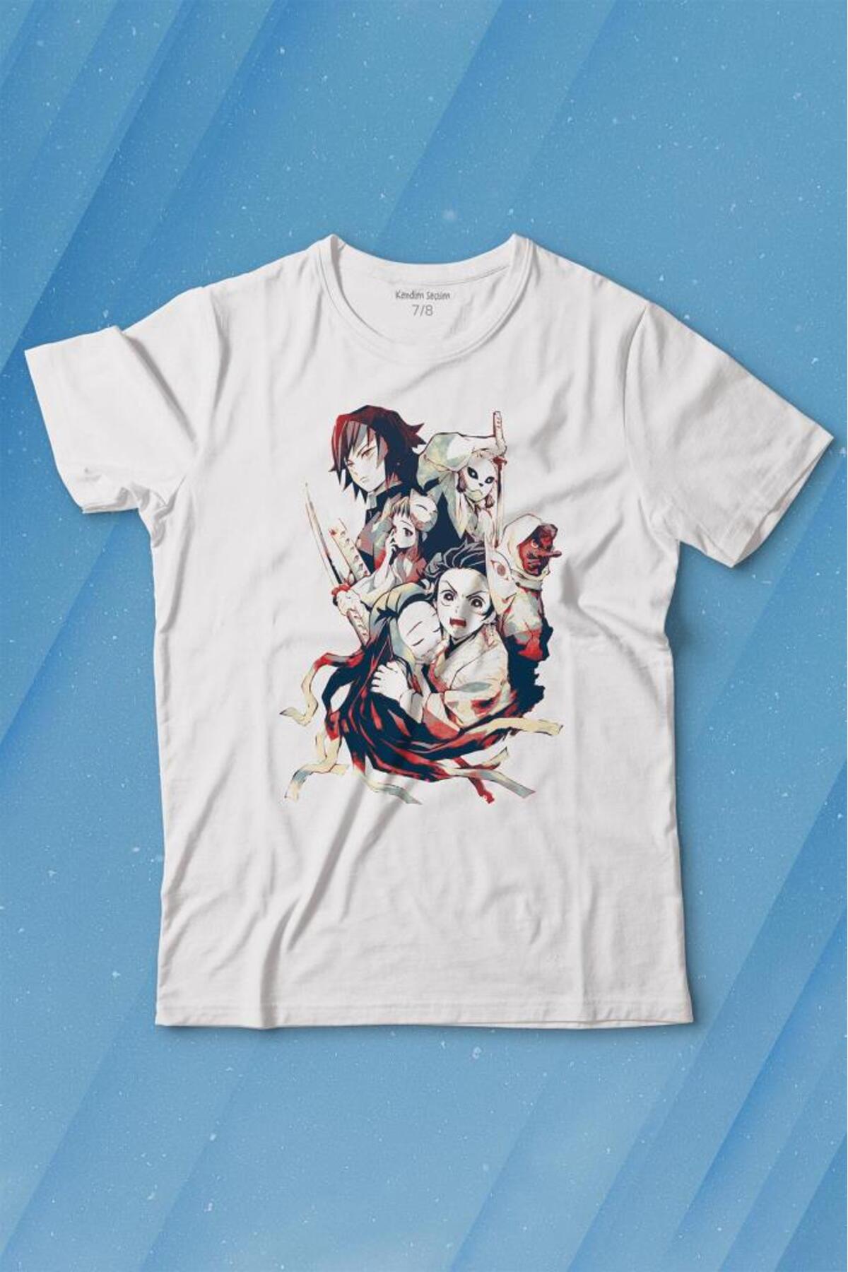 Demon Slayer Anime Series Japanese Japanese Kimetsu No Yaibe Printed T-Shirt Kids T-shirt