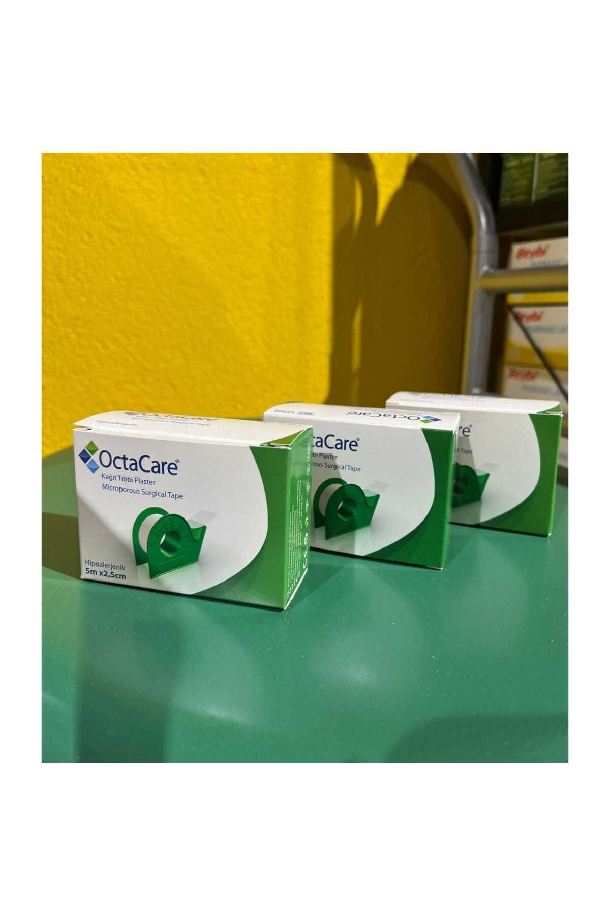 Octacare 3 'LÜ PAKET OCTACARE KAĞIT TIBBİ FLASTER (5M X 2,5 CM)