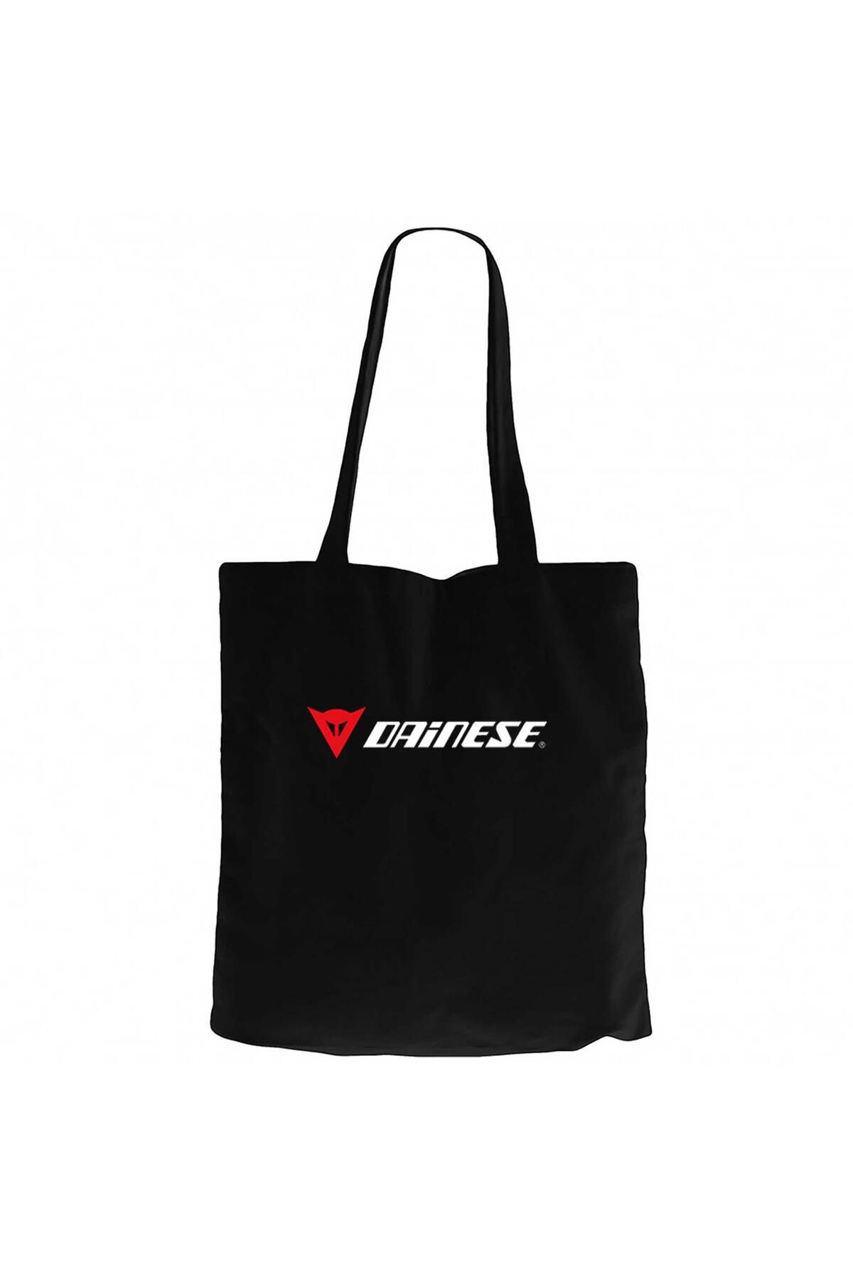 Z zepplin Dainese Logo Text Siyah Kanvas Bez Çanta