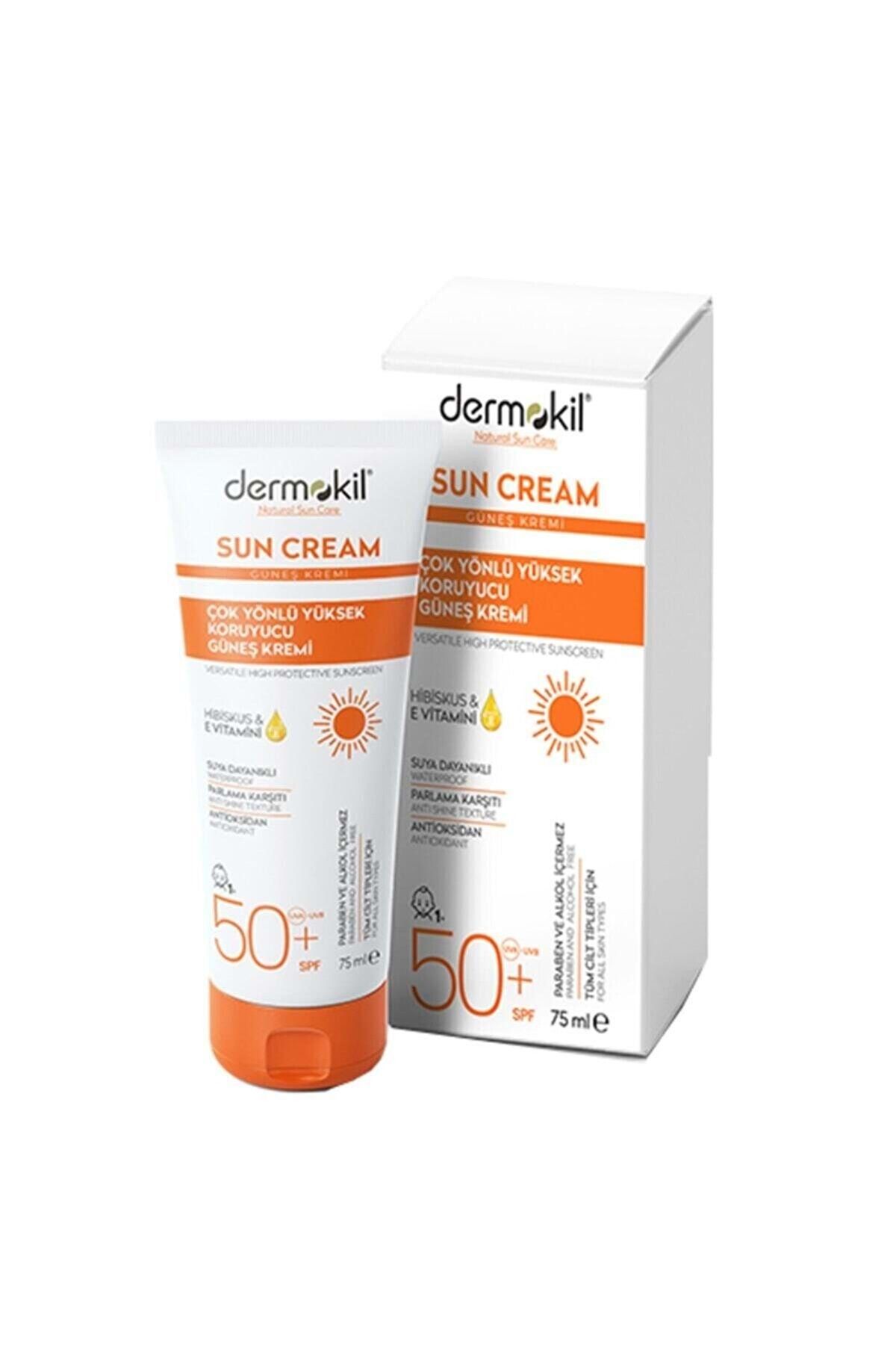 کرم ضد آفتاب درموکیل همه کاره با محافظت بالا 50 Spf 75 میلی لیتر