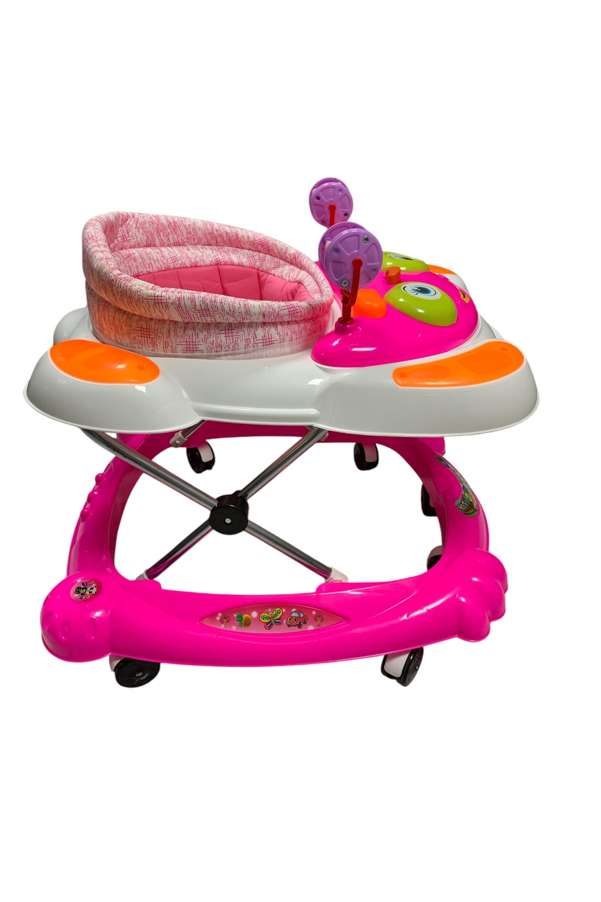 Kids 7 Ayak Bebek müzikli Yürüteç Göz Modeli pembe beyaz fotoğrafı 3 (önizleme)