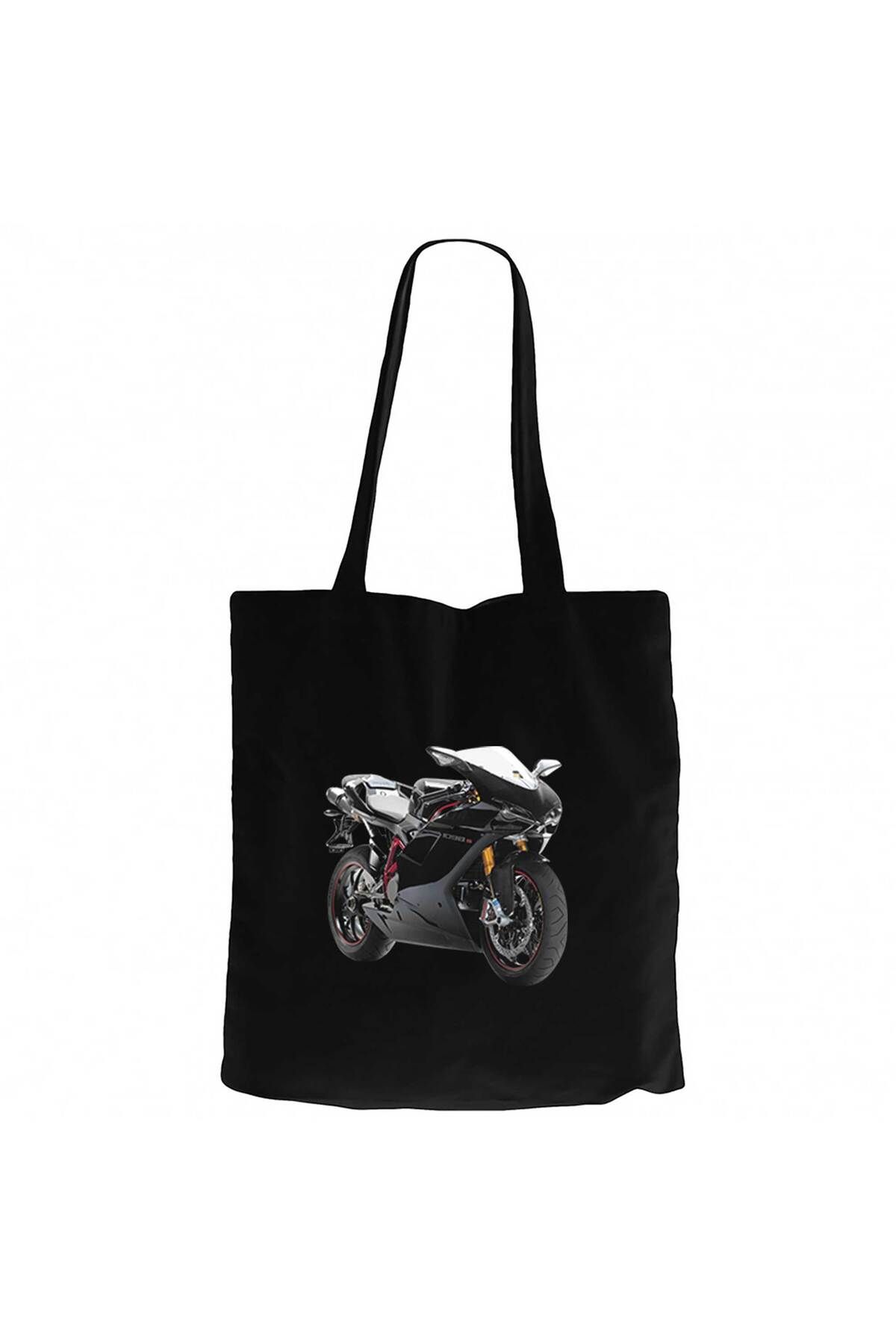 Z zepplin Ducati 1098 Siyah Kanvas Bez Çanta