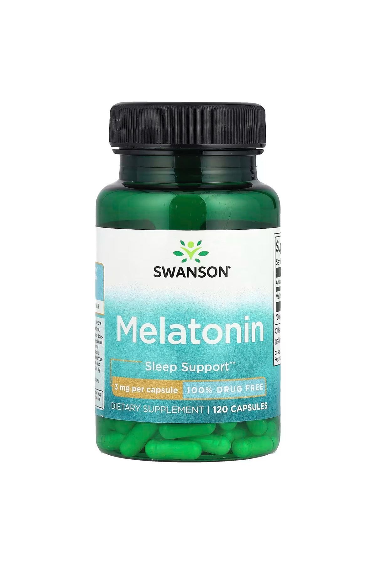 SWANSON Melatonin Sleep Support 3 mg 120 Kapsül