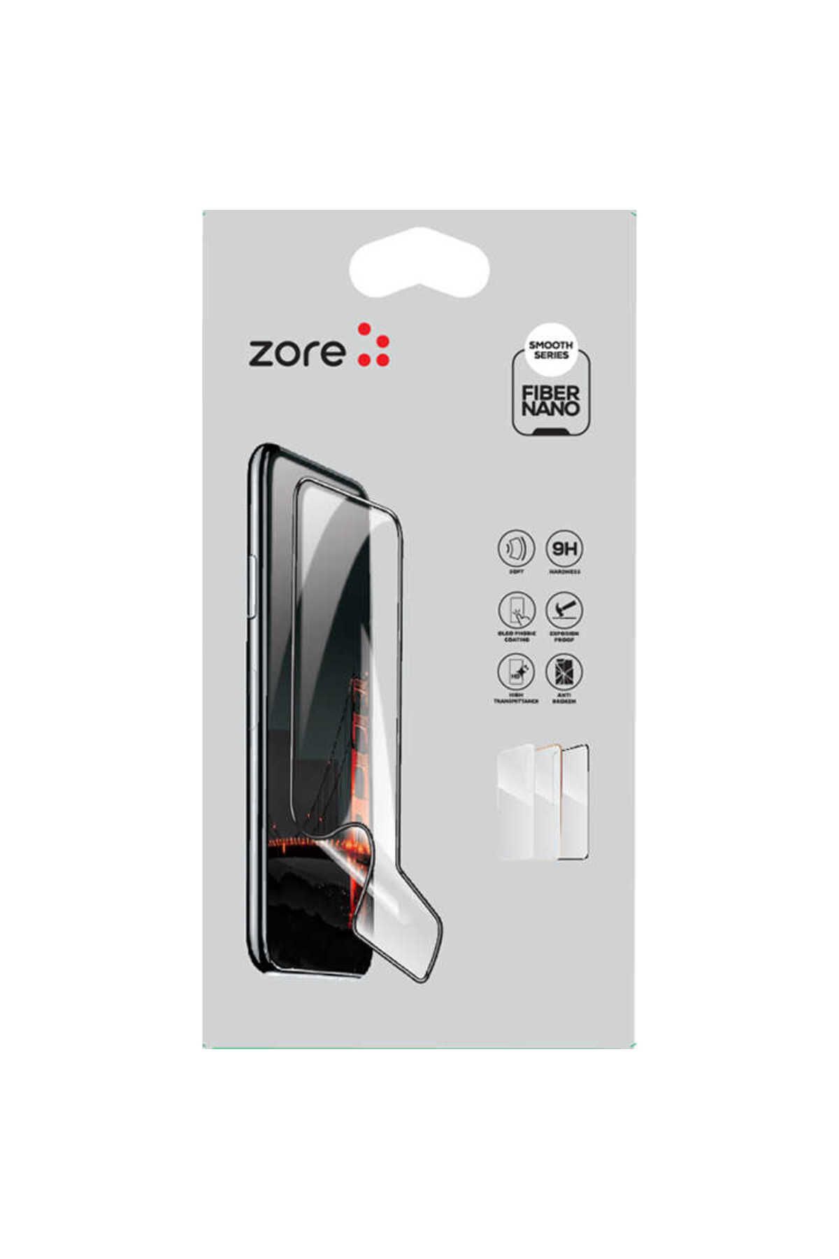 szr store Realme C15 Uyumlu Zore Fiber Nano Ekran Koruyucu