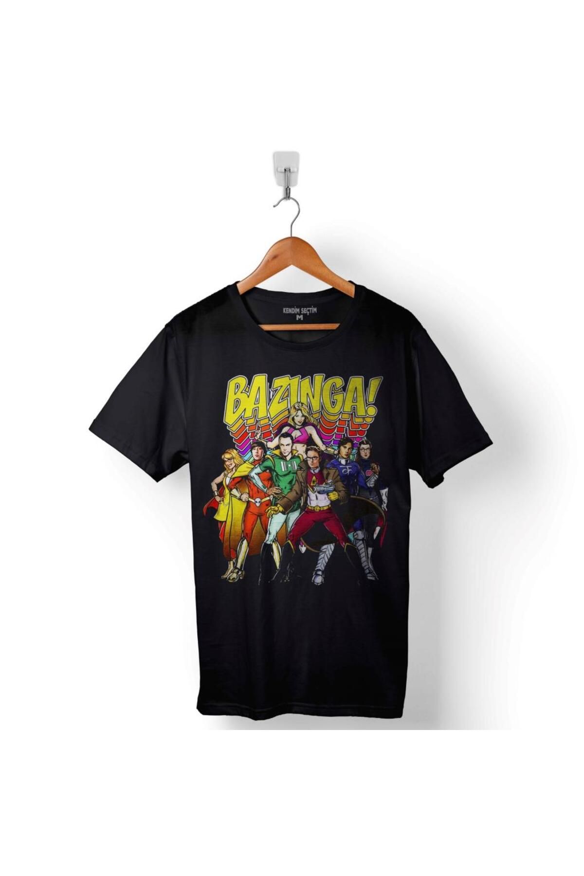 Kendim Seçtim-Bazinga Joke The Big Bang Theory Sheldon Cooper Men's T-Shirt 1