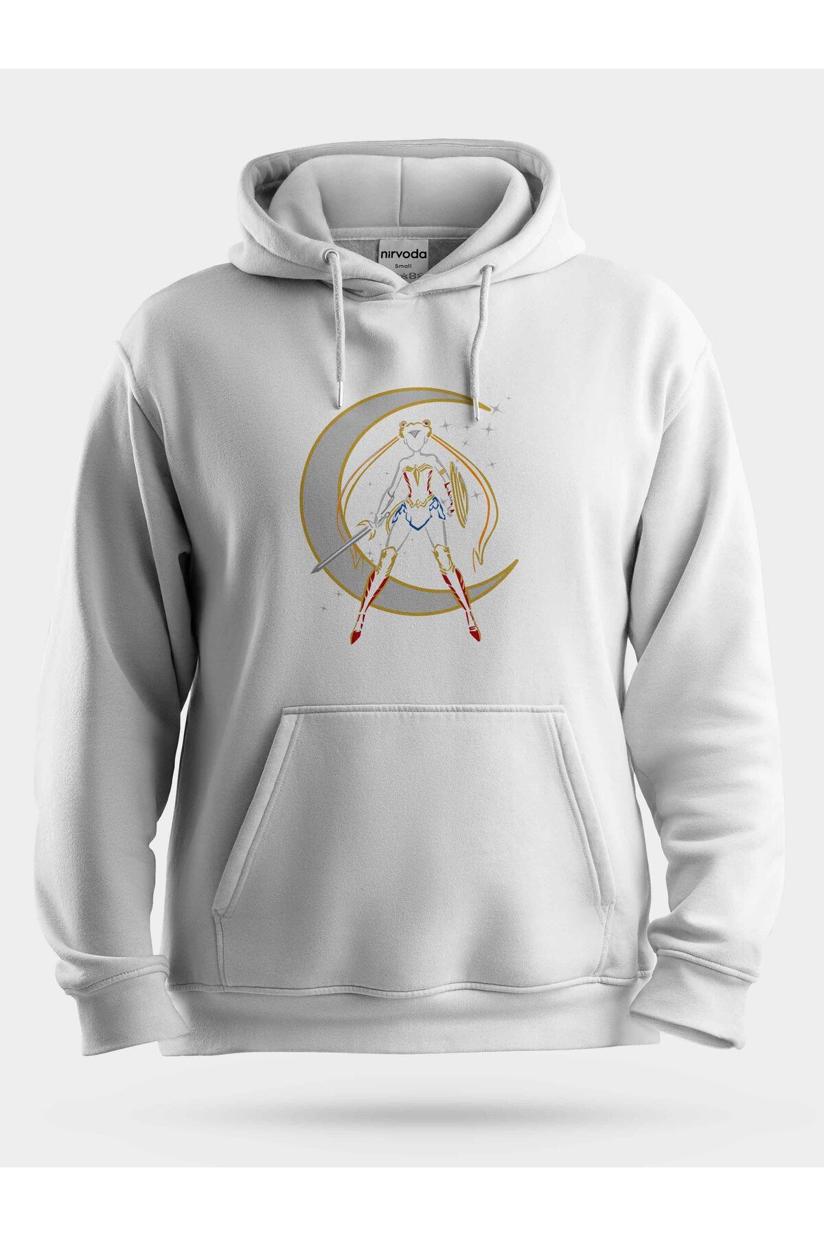 nirvoda Hanorac Cu Glugă Unisex Sailor Moon Warrior Moon Unisex - XL