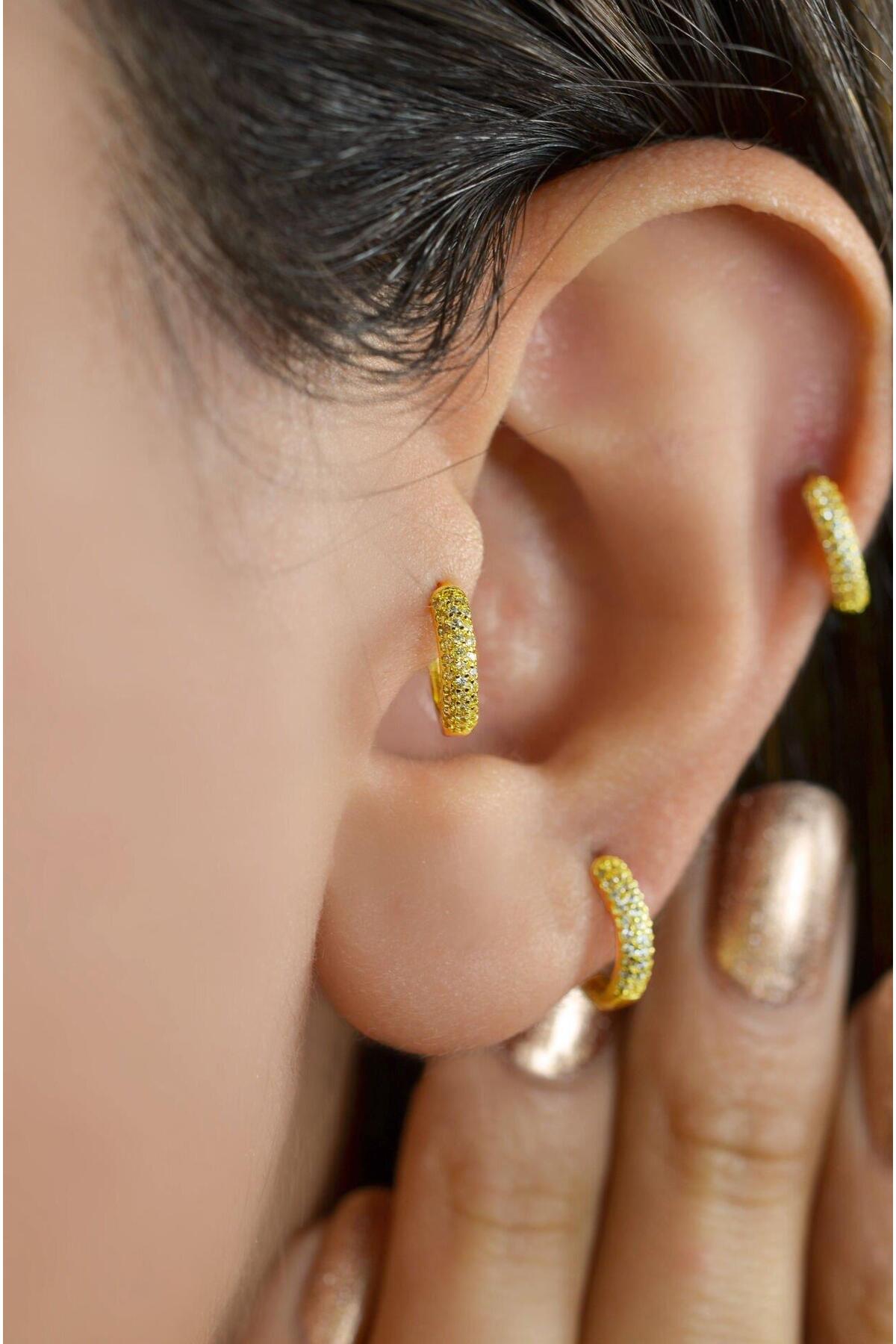 Sacce Scarves&Accessories Bombeli Taşlı Halka Piercing Tragus Helix ...