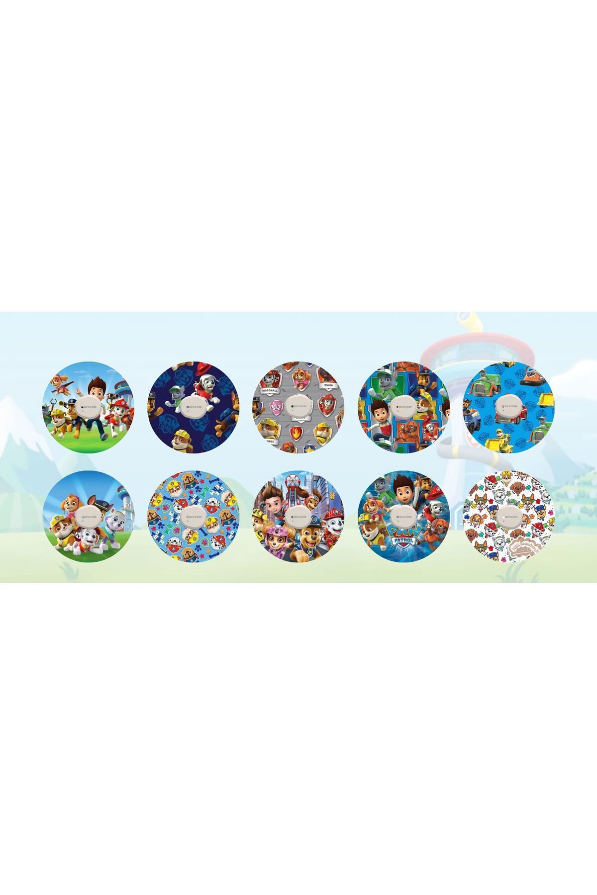 StickIT Dexcom G7 Sensör Koruyucu Bant Paw Patrol Serisi 10'lu Paket