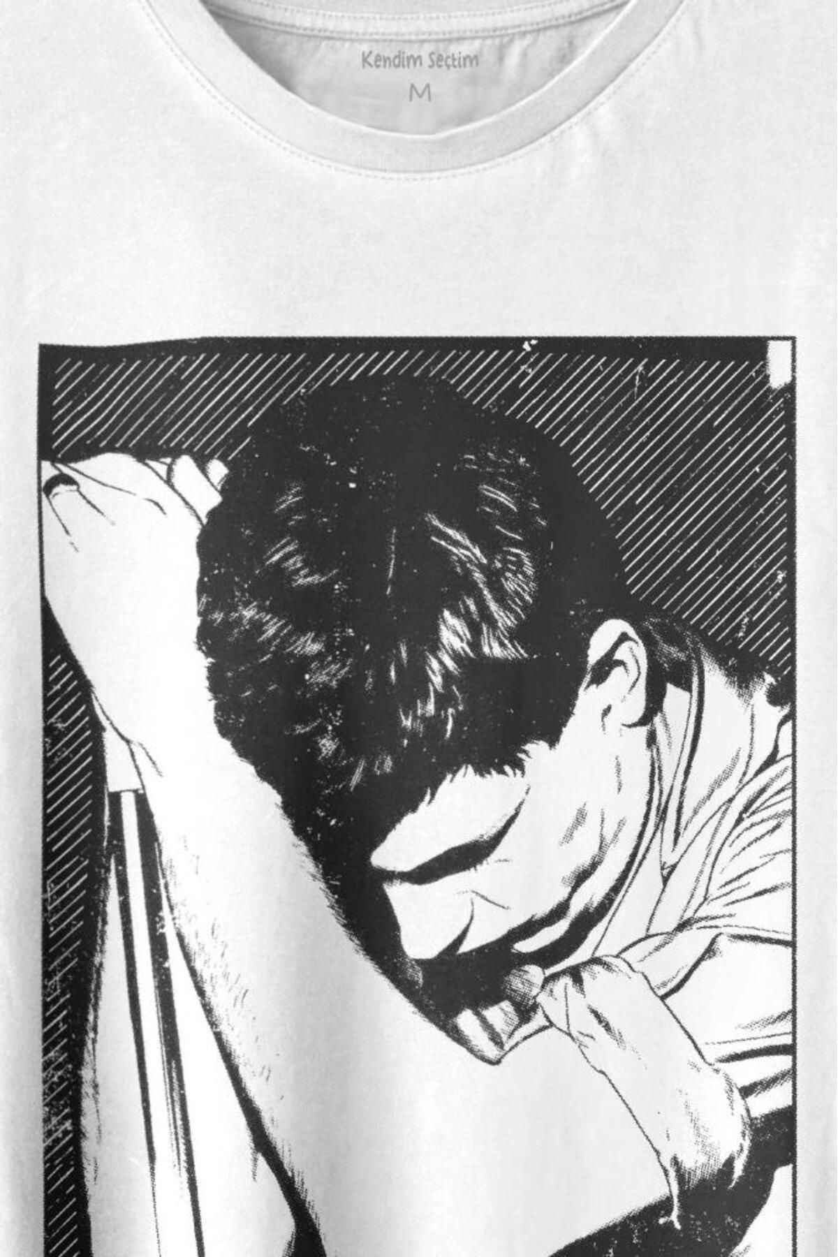 Kendim Seçtim-Tricou unisex Joy Division Ian Curtis anii 90 Rock Punk - Imprimat Marea Britanie 2