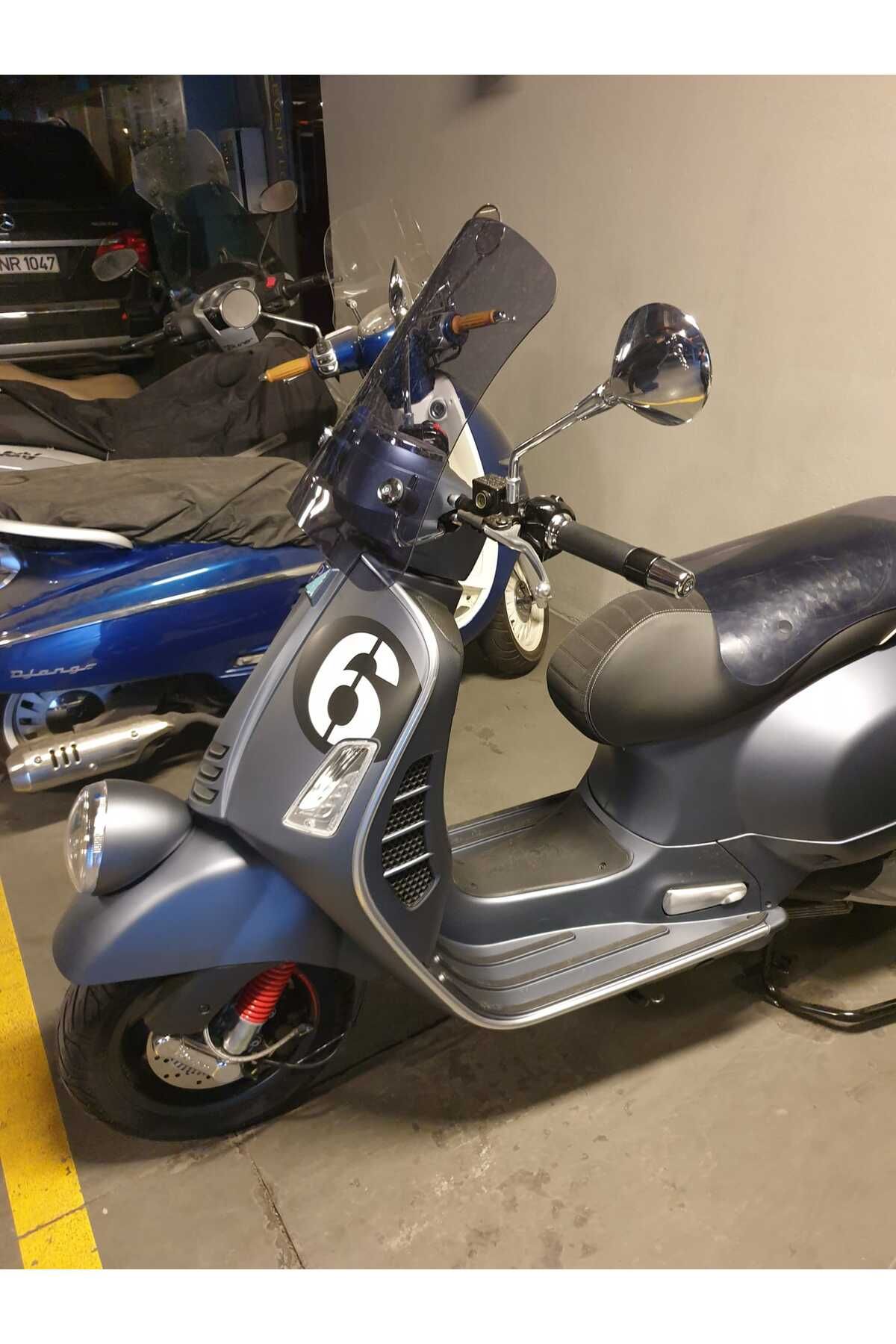 Vespa Gtv 300 Siperlik Ön Cam 2014 2016 Model 55cm Füme Renkli 4mm APARAT GÖNDERİLMEYECEK