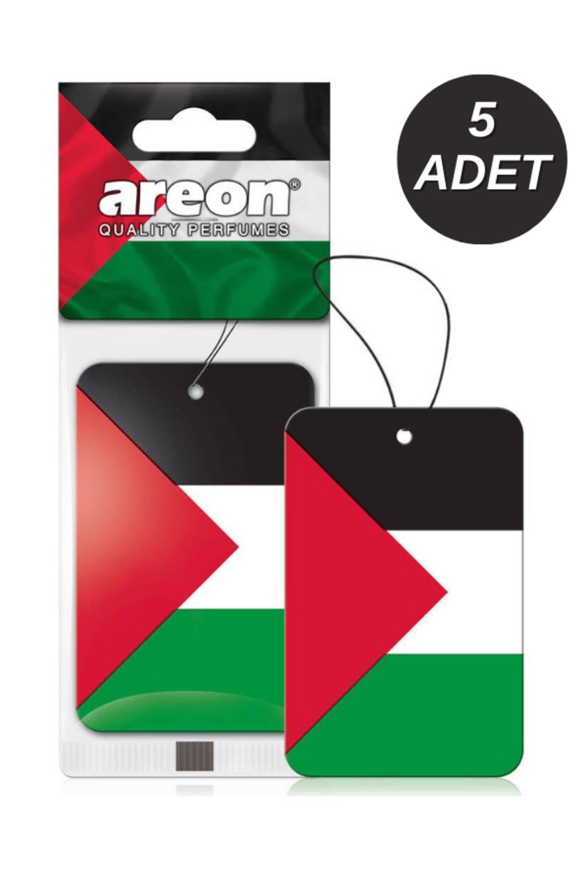 Areon Mon Flag Palestine (Filistin) Oto Araç Kokusu 5'li